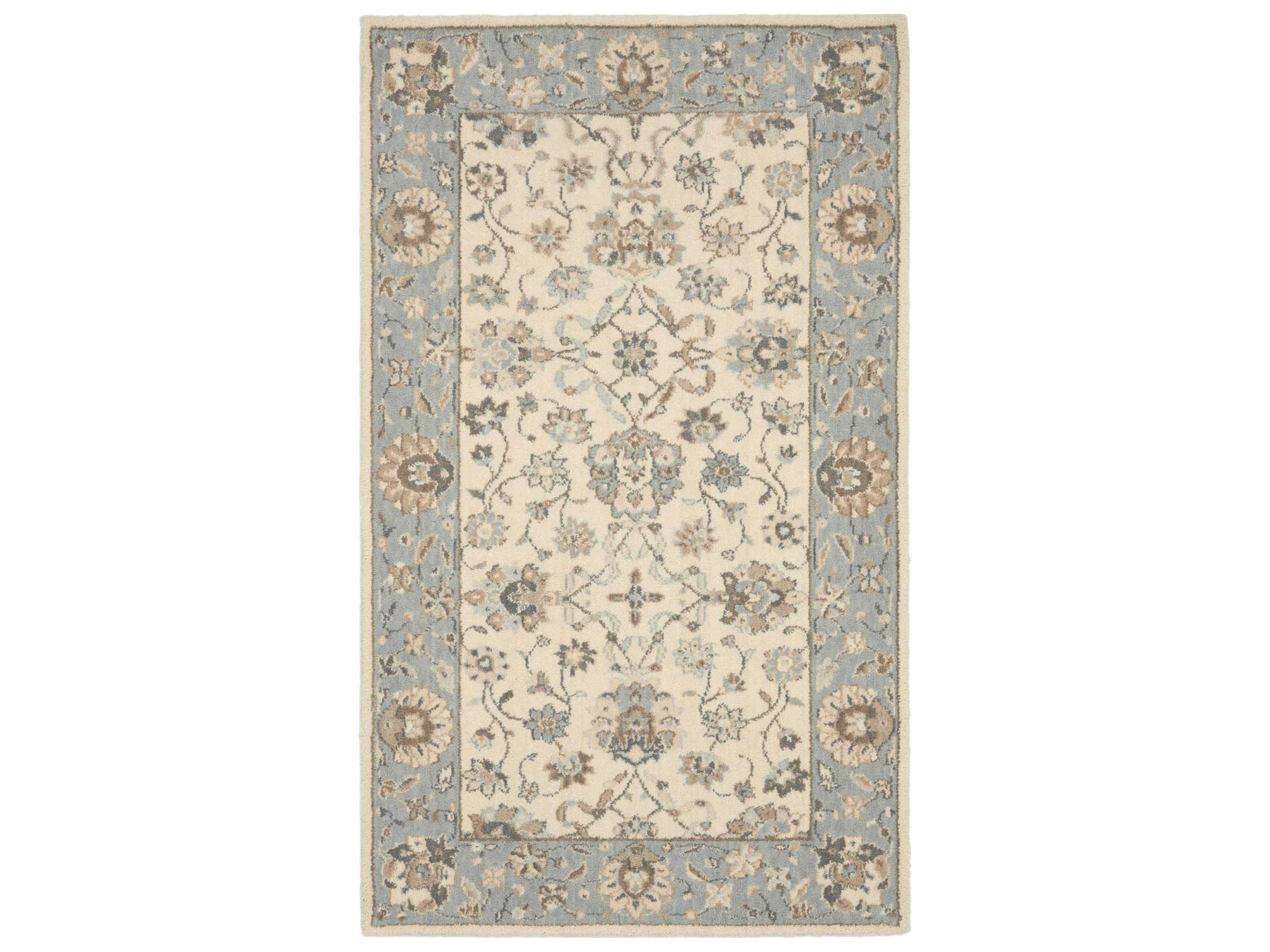 Living Treasures Bordered Area Rug