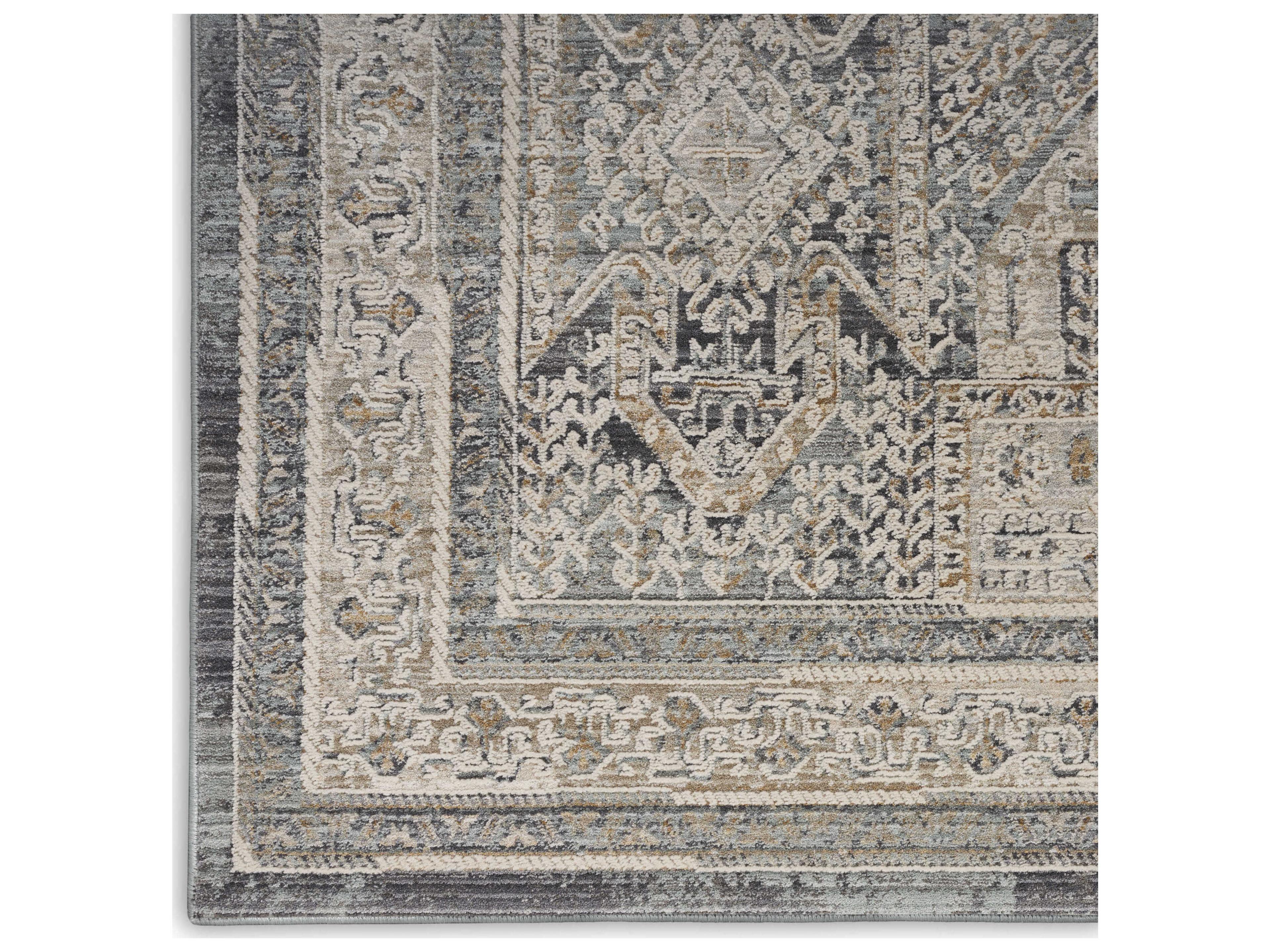 Nourison Lynx Bordered Runner Area Rug