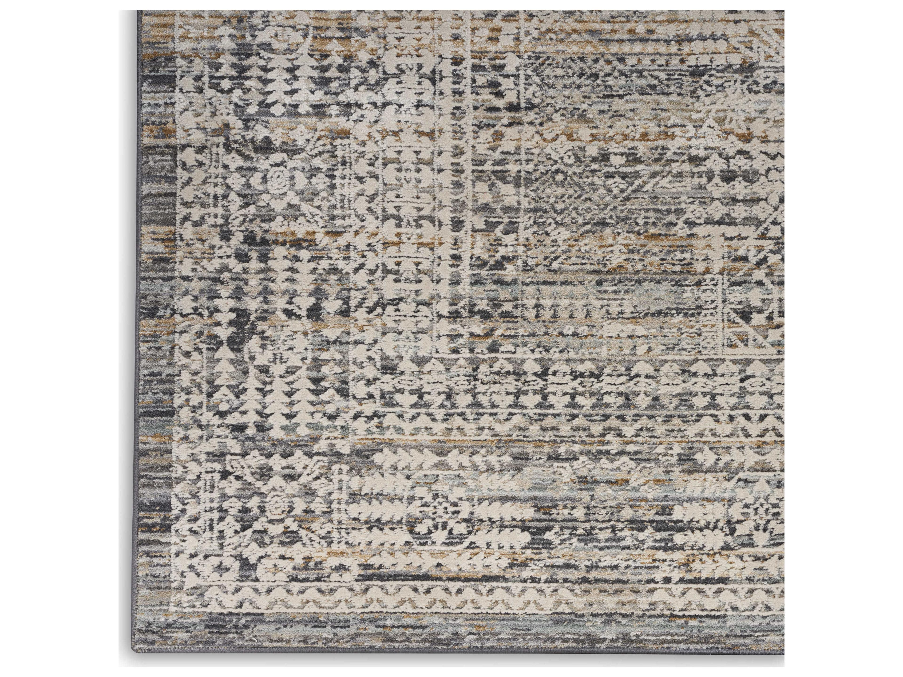 Nourison Lynx Bordered Runner Area Rug