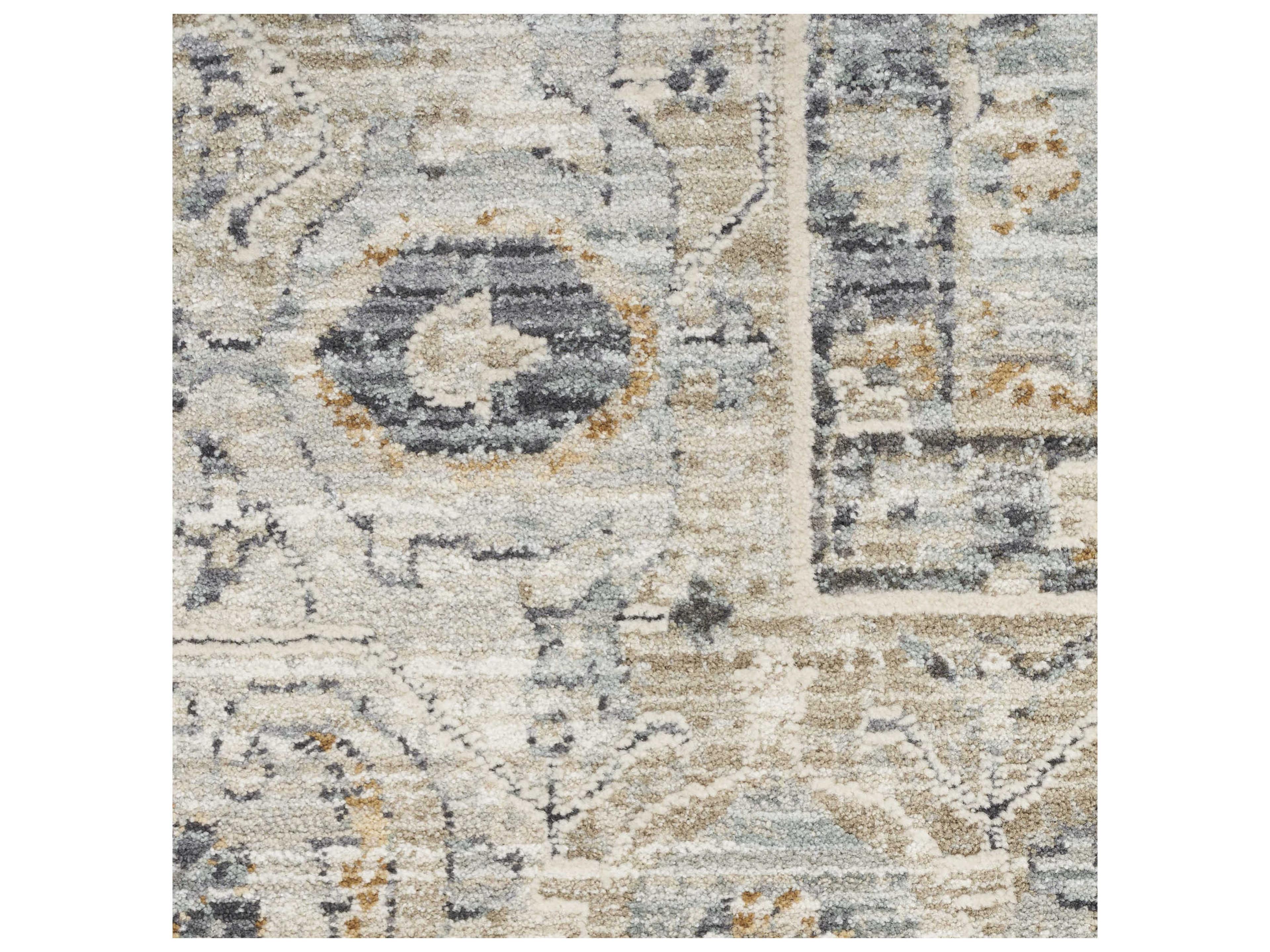 Nourison Lynx Bordered Runner Area Rug