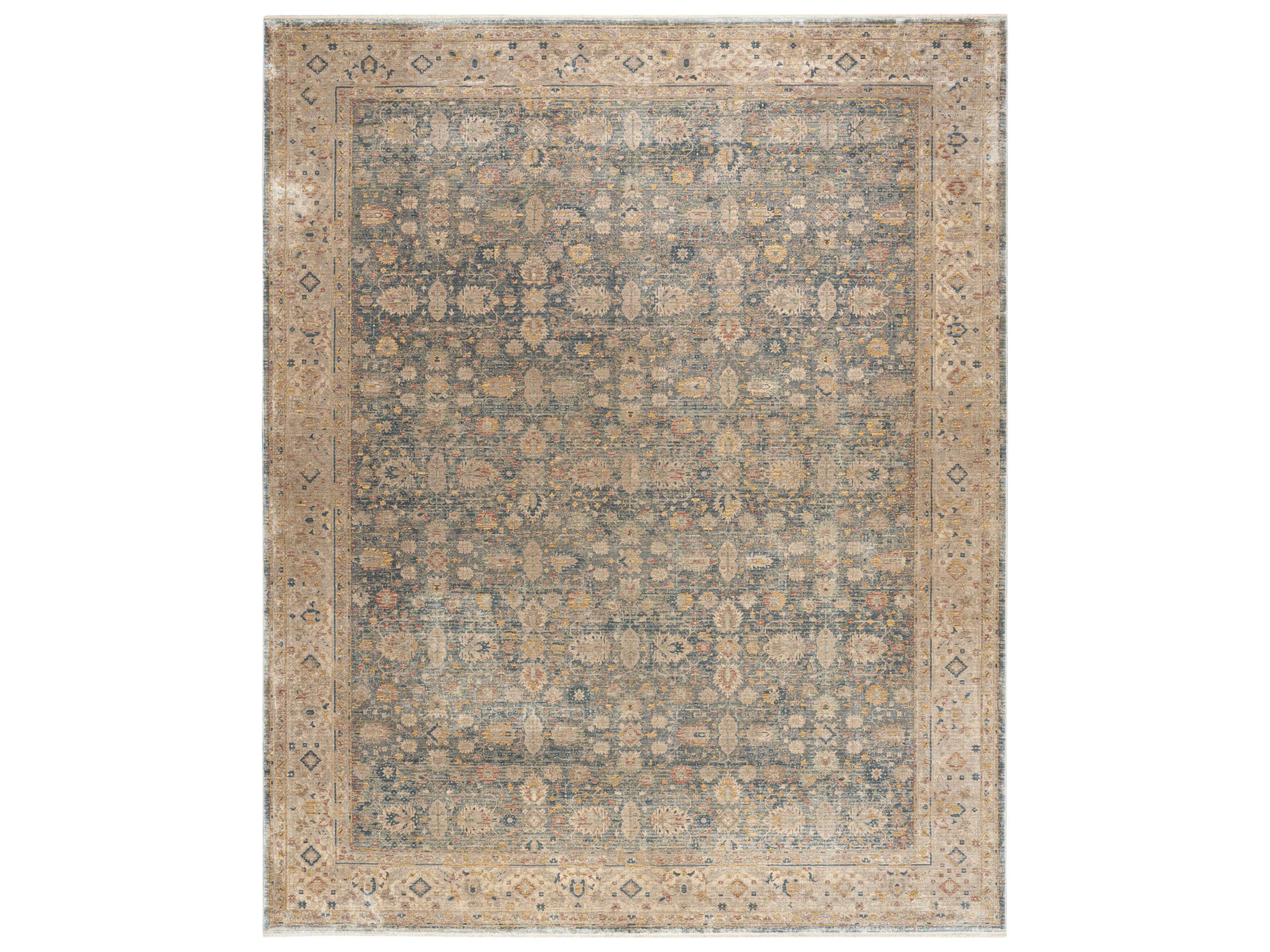 Luxurious Bordered Area Rug