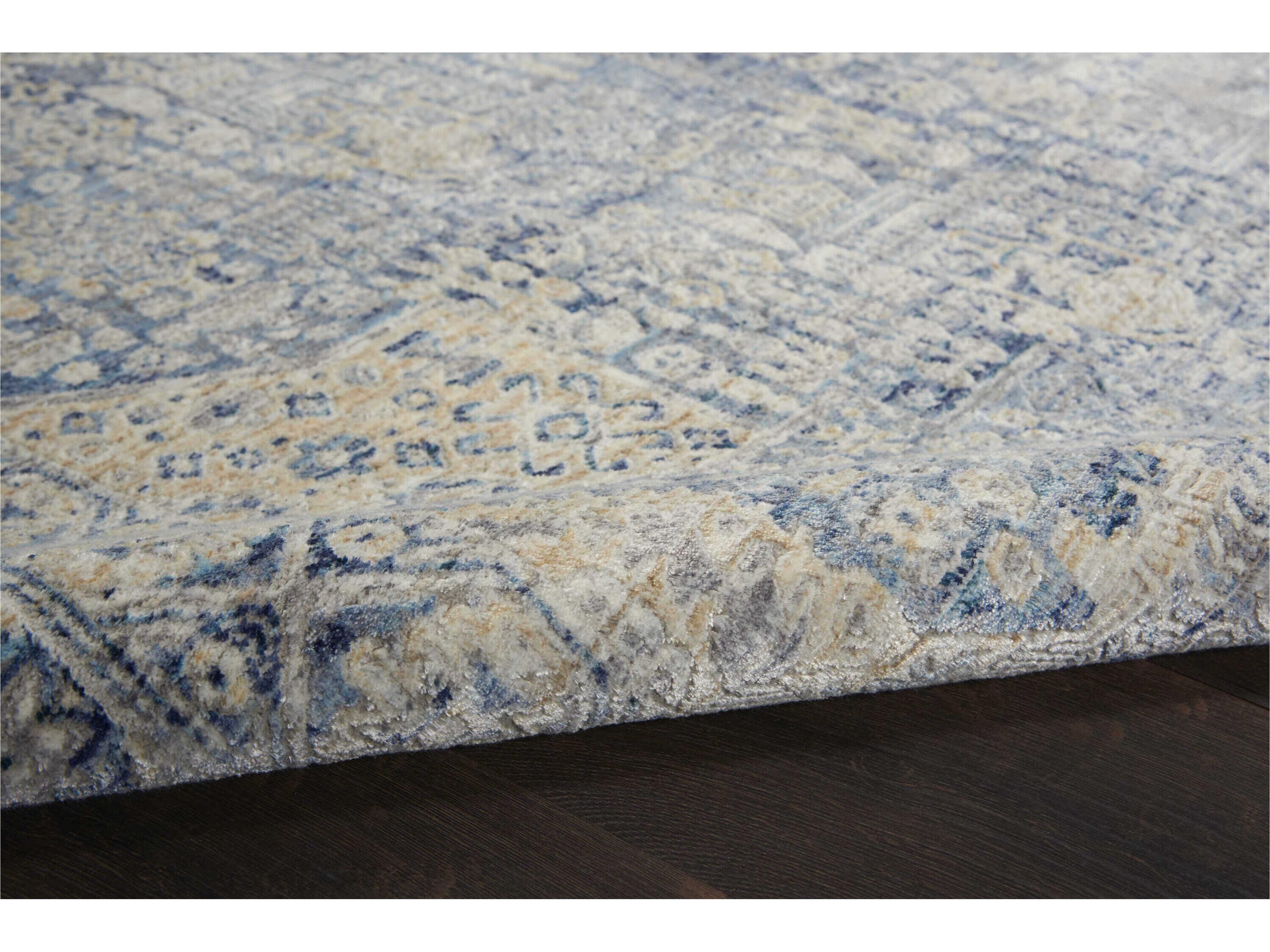 Nourison Lustrous Weave Bordered Runner Area Rug