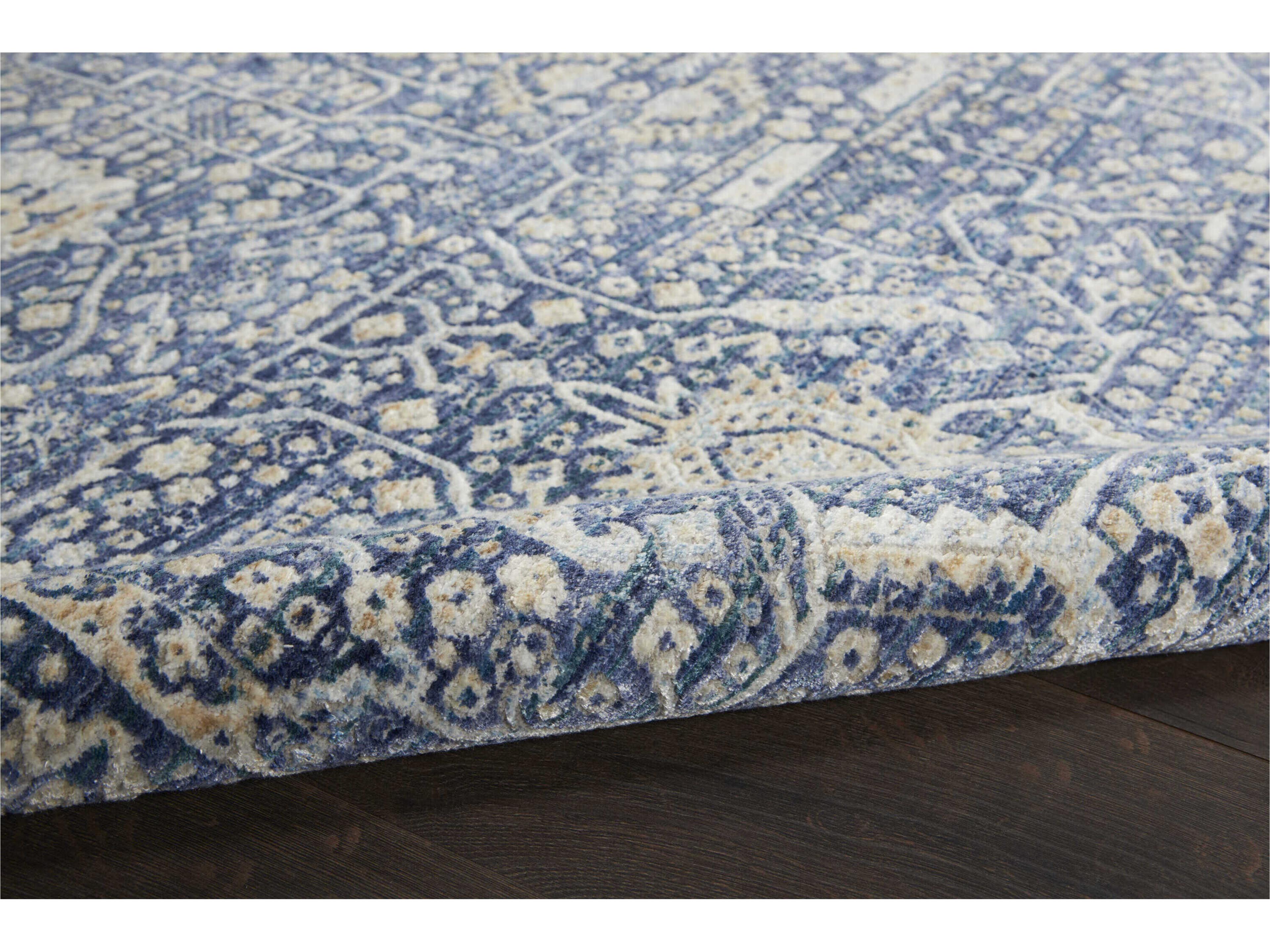 Nourison Lustrous Weave Bordered Runner Area Rug