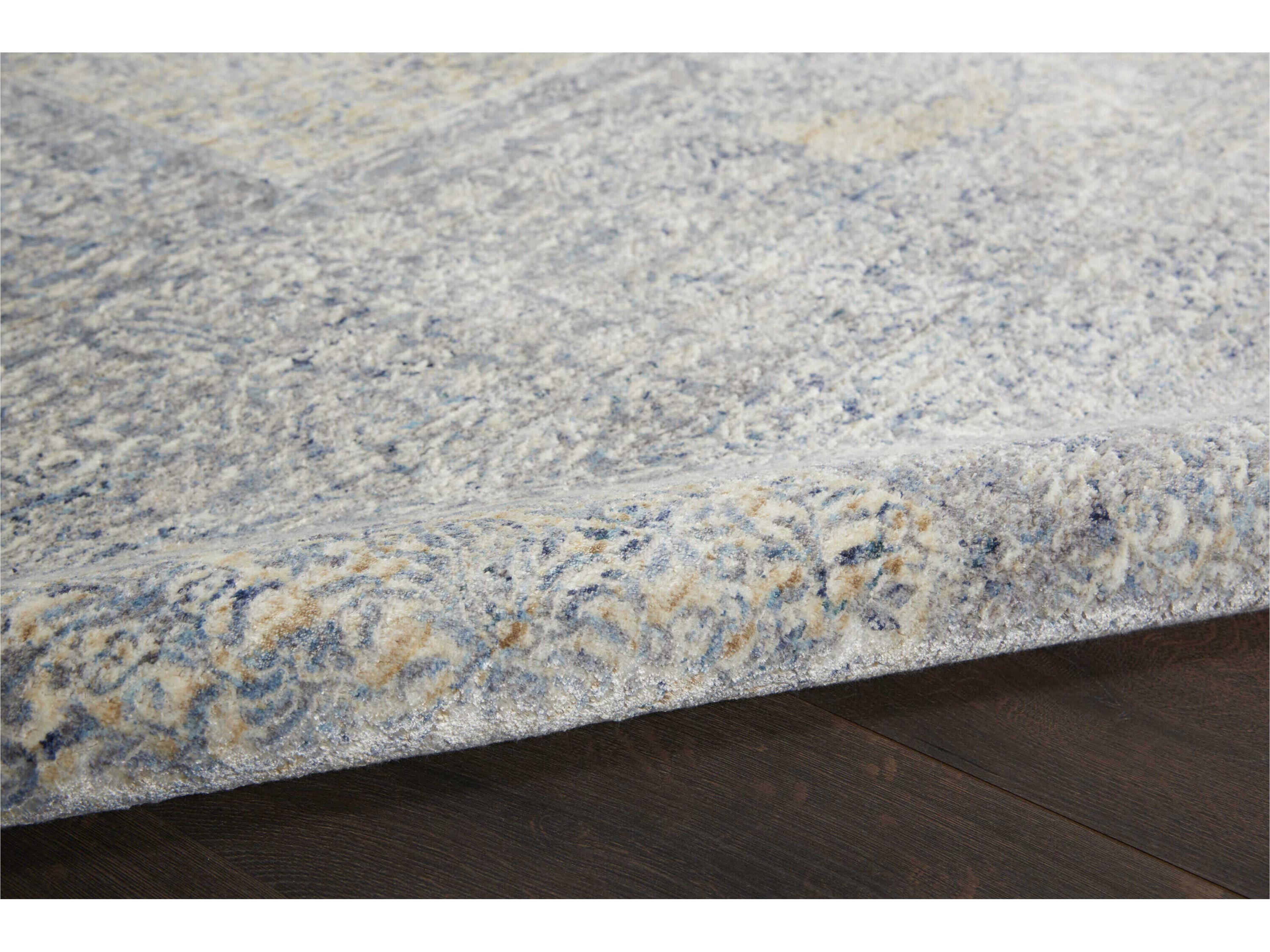 Nourison Lustrous Weave Bordered Runner Area Rug