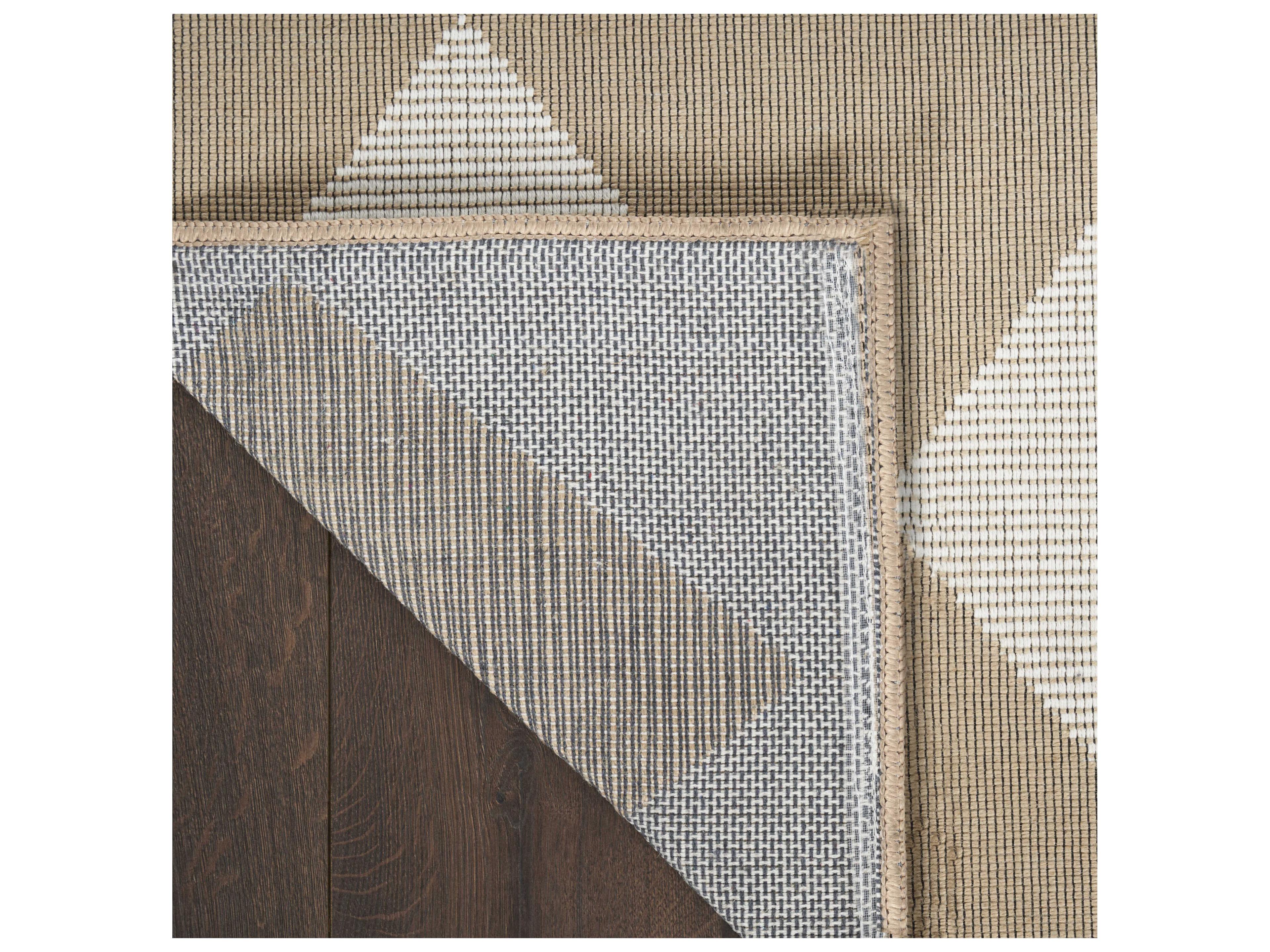 Nourison Washable Modern Jute Rectangular Area Rug