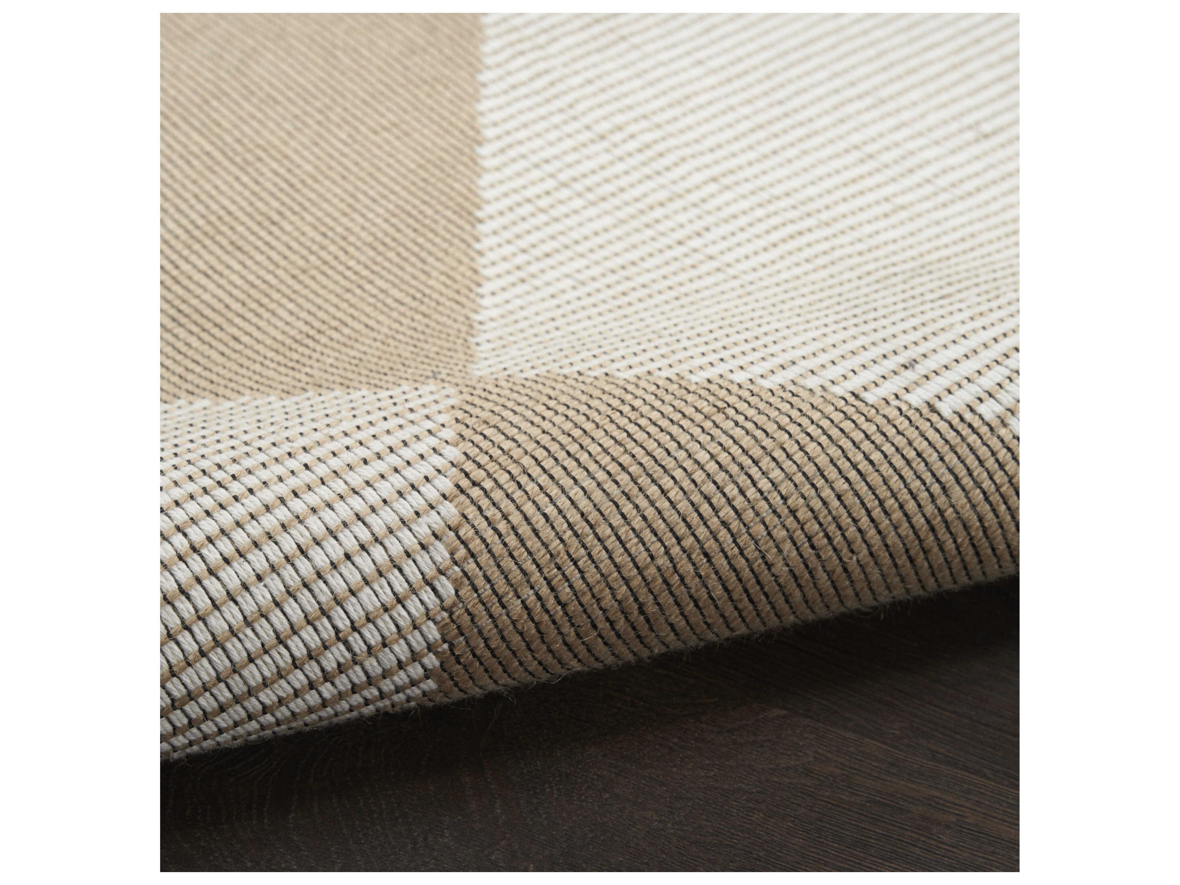 Nourison Washable Modern Jute Rectangular Area Rug