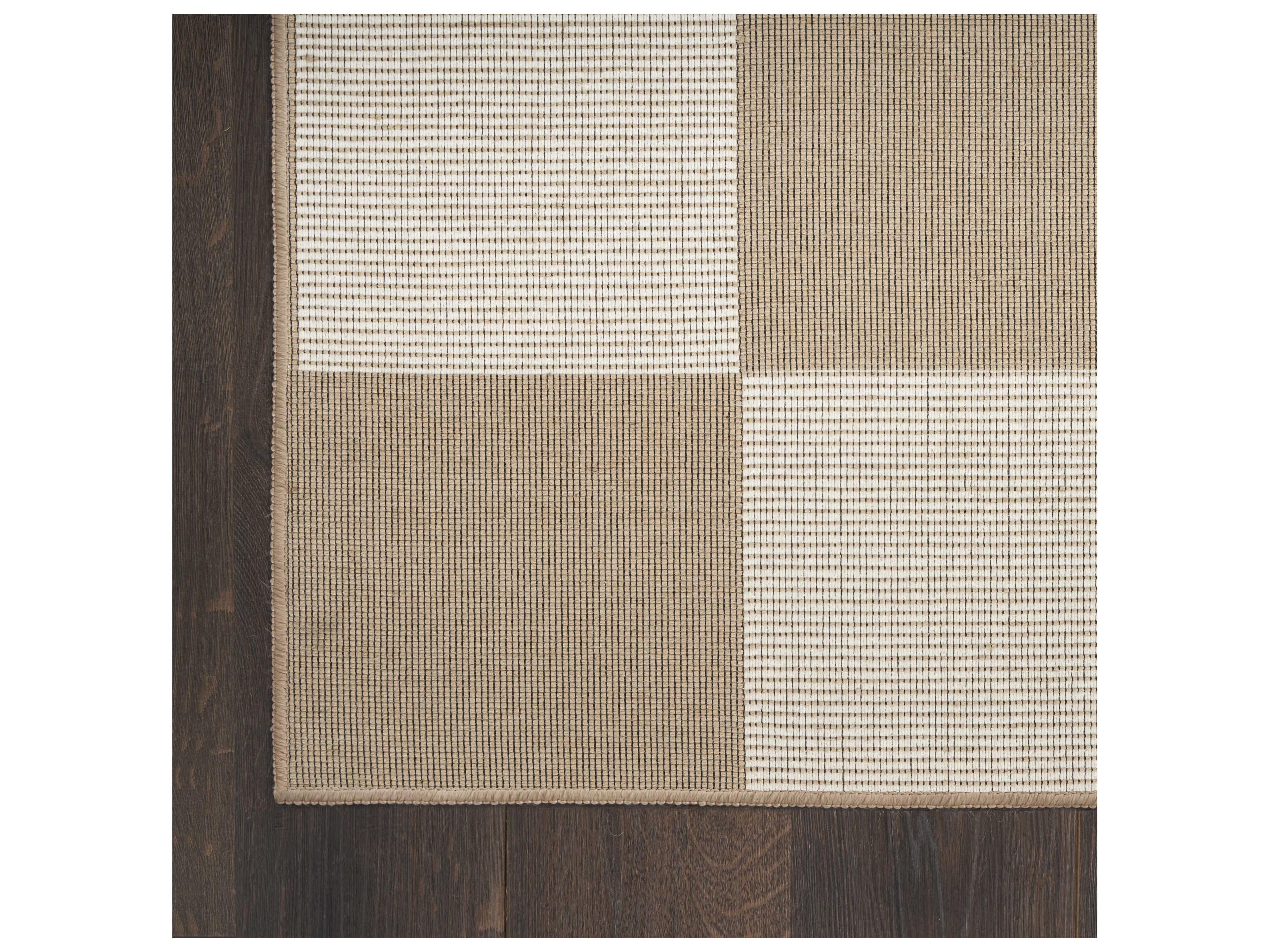 Nourison Washable Modern Jute Rectangular Area Rug