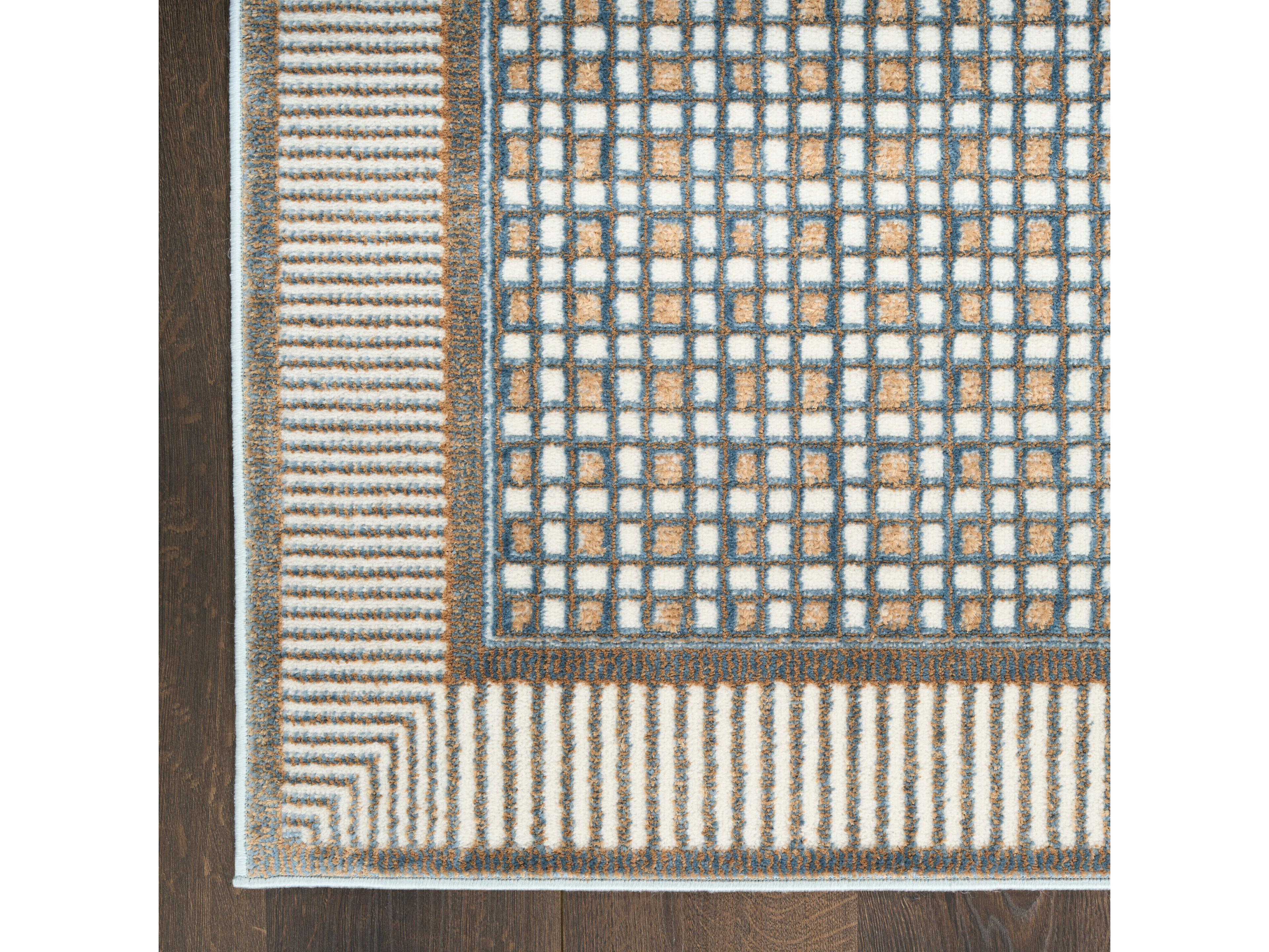 Nourison Nordic Geometric Runner Area Rug