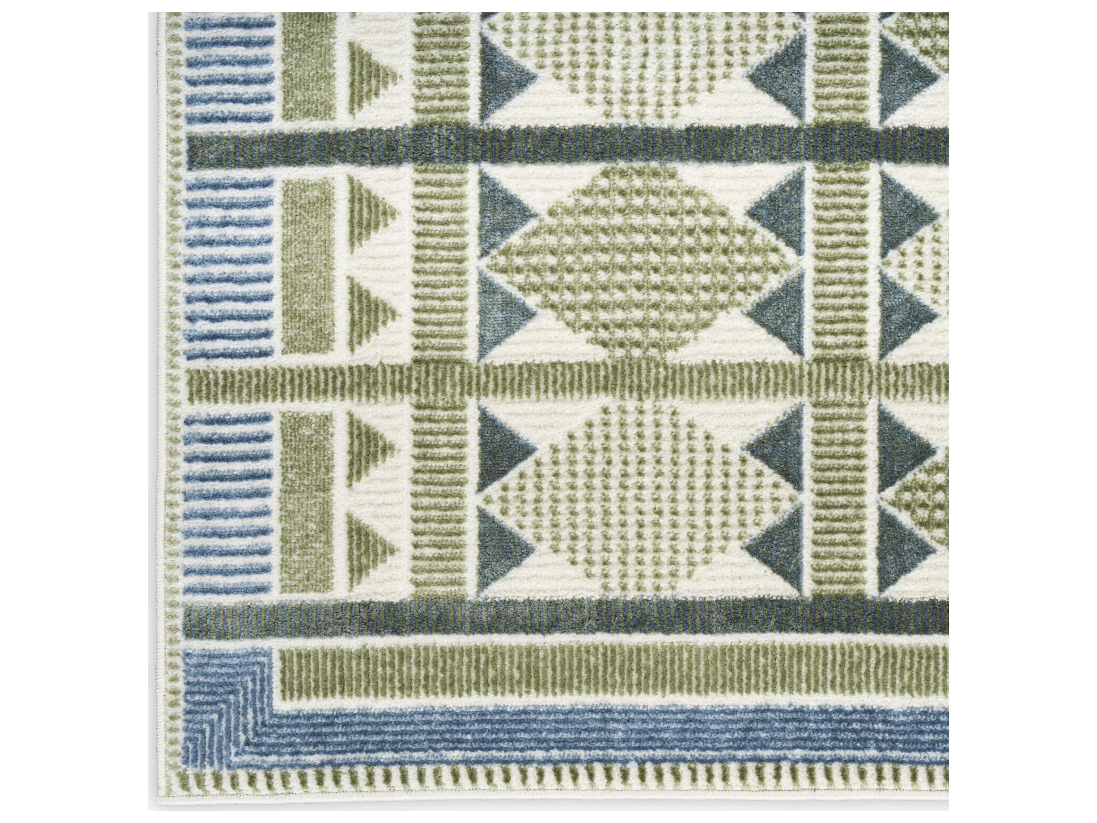 Nourison Nordic Geometric Runner Area Rug