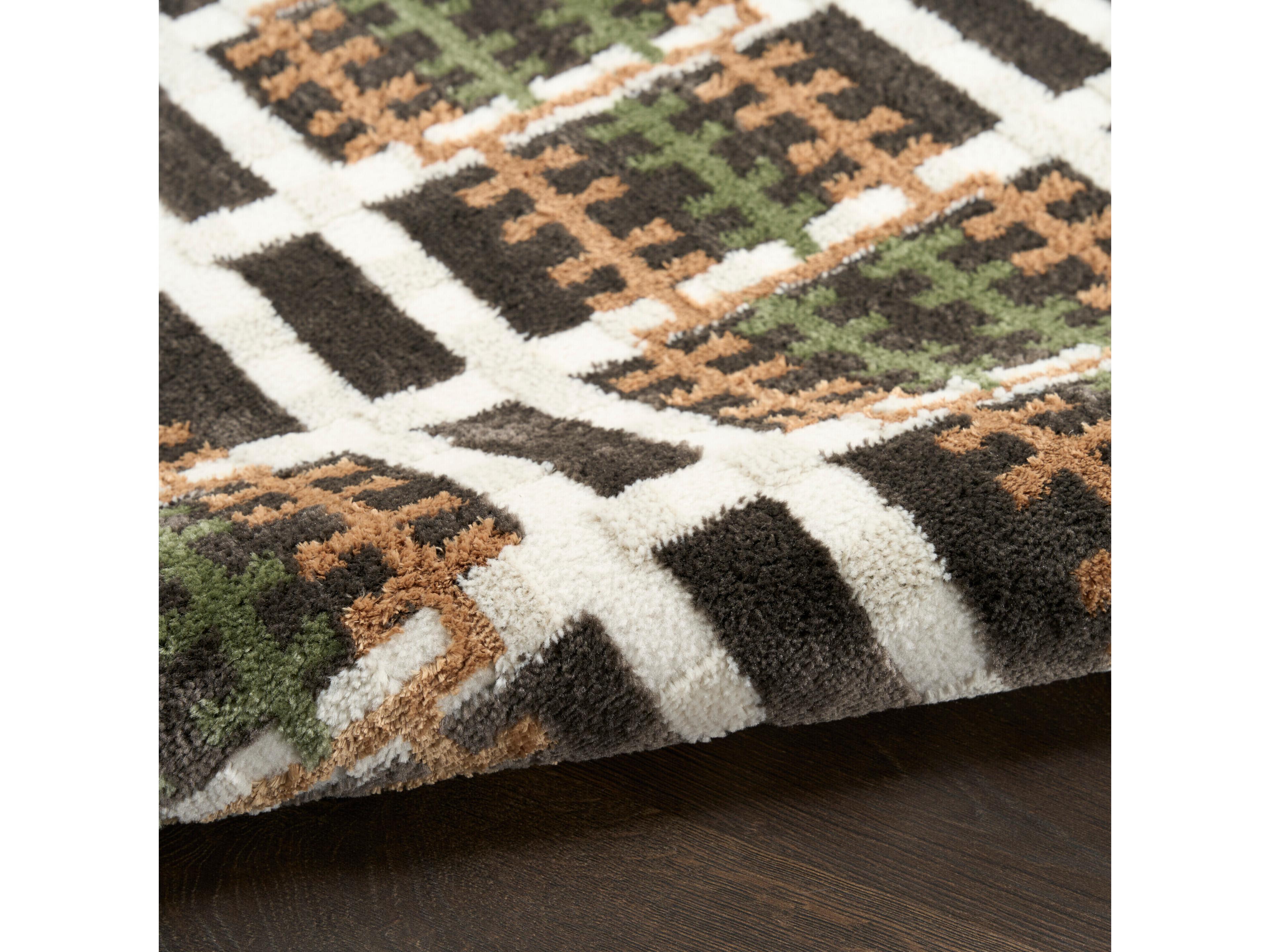 Nourison Nordic Geometric Runner Area Rug