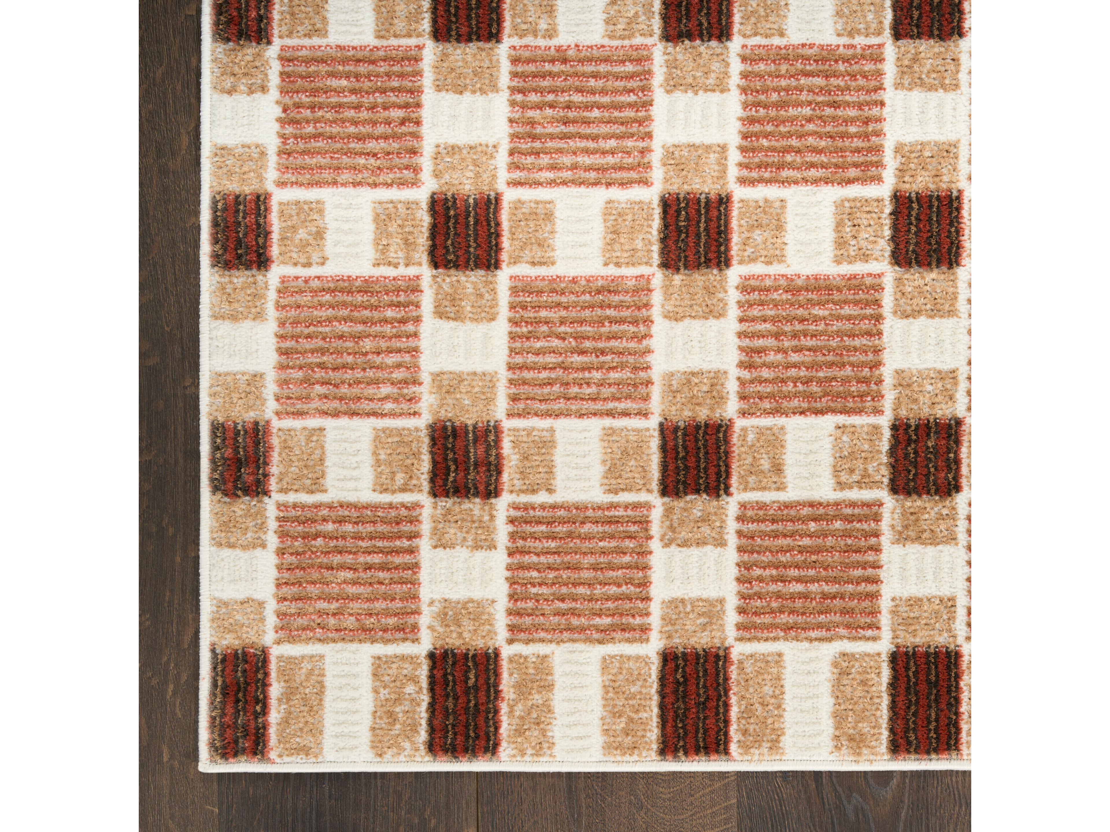Nourison Nordic Geometric Runner Area Rug