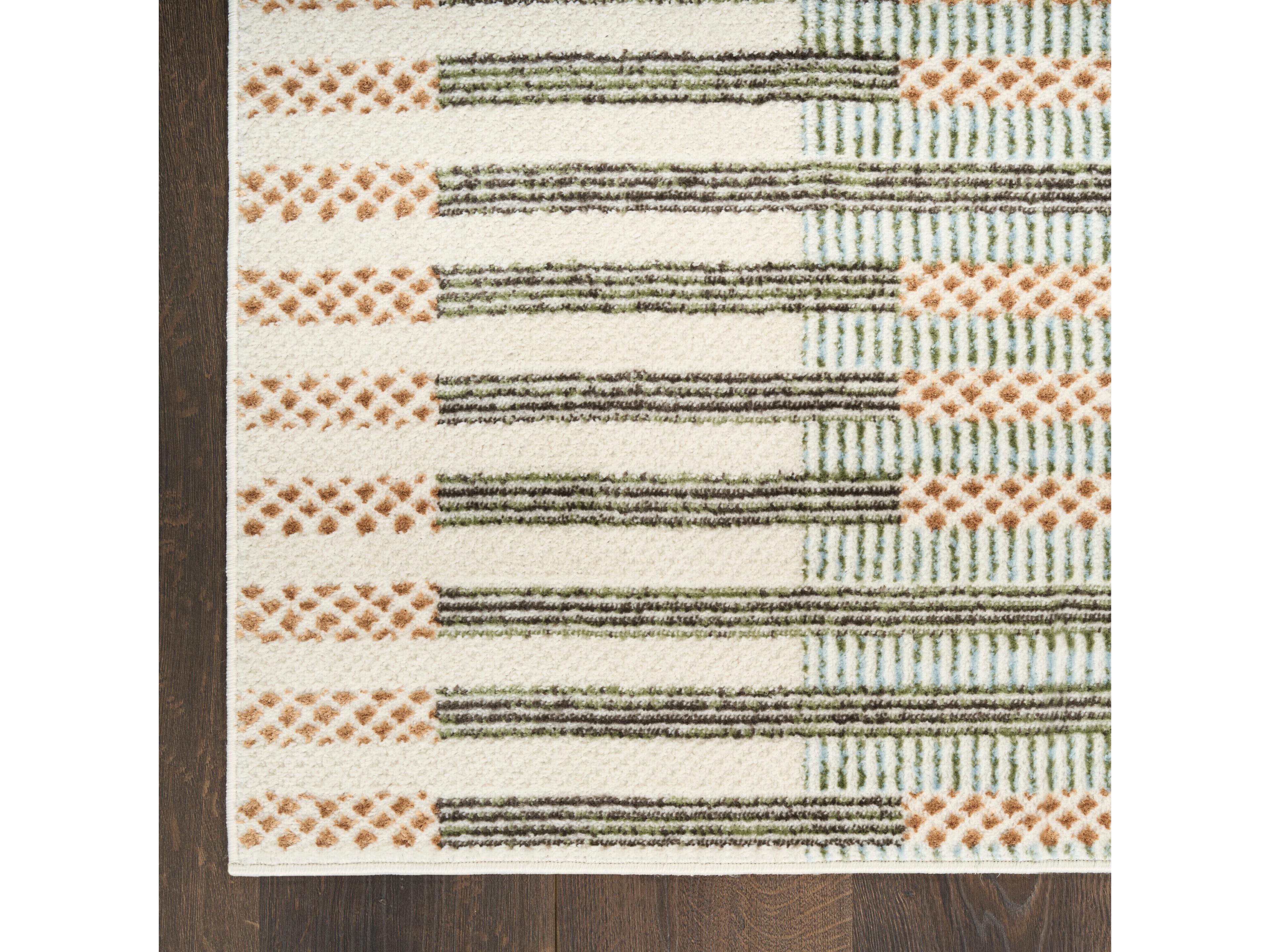 Nourison Nordic Geometric Runner Area Rug