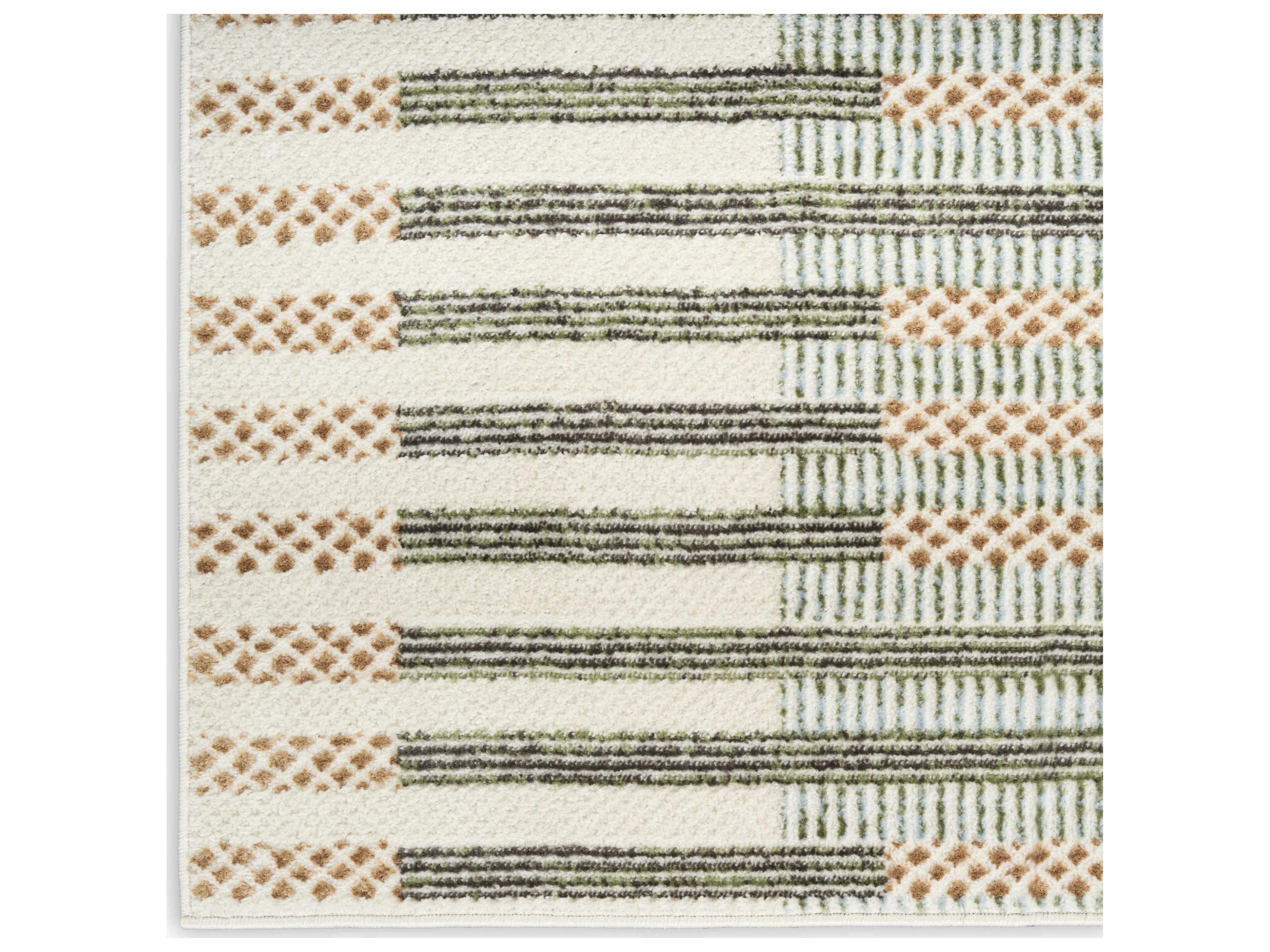 Nourison Nordic Geometric Runner Area Rug