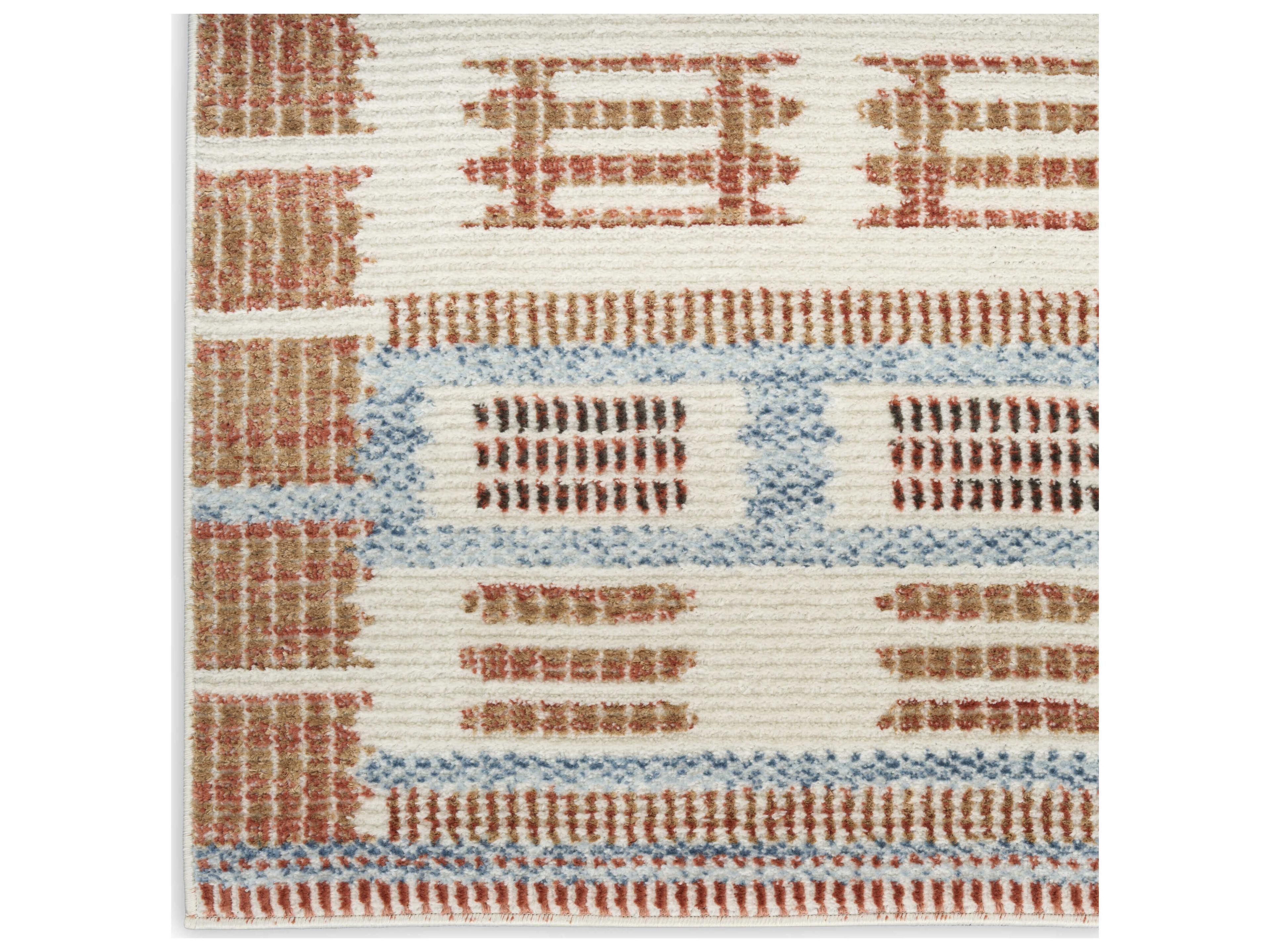 Nourison Nordic Geometric Runner Area Rug