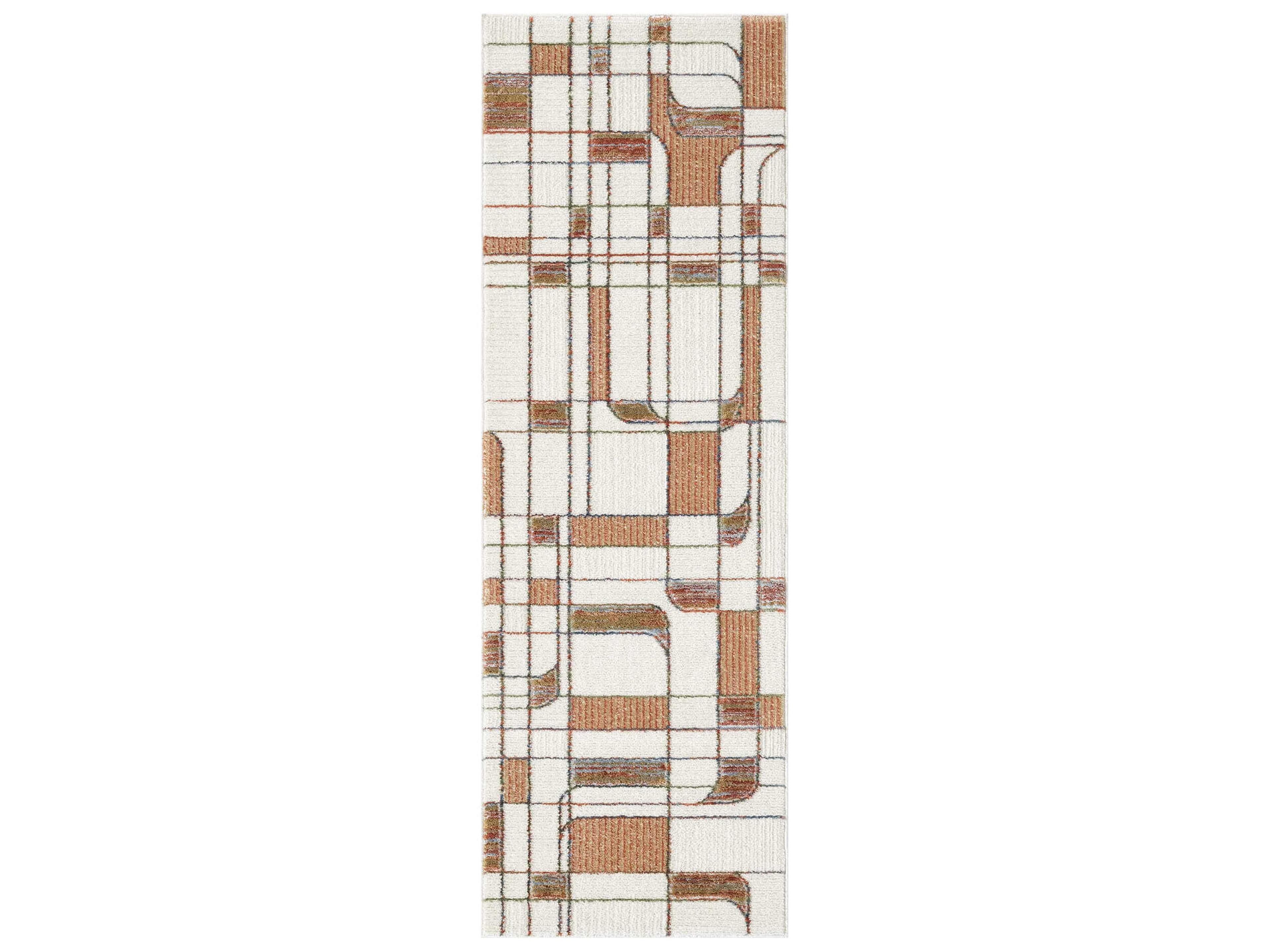 Nordic Geometric Runner Area Rug
