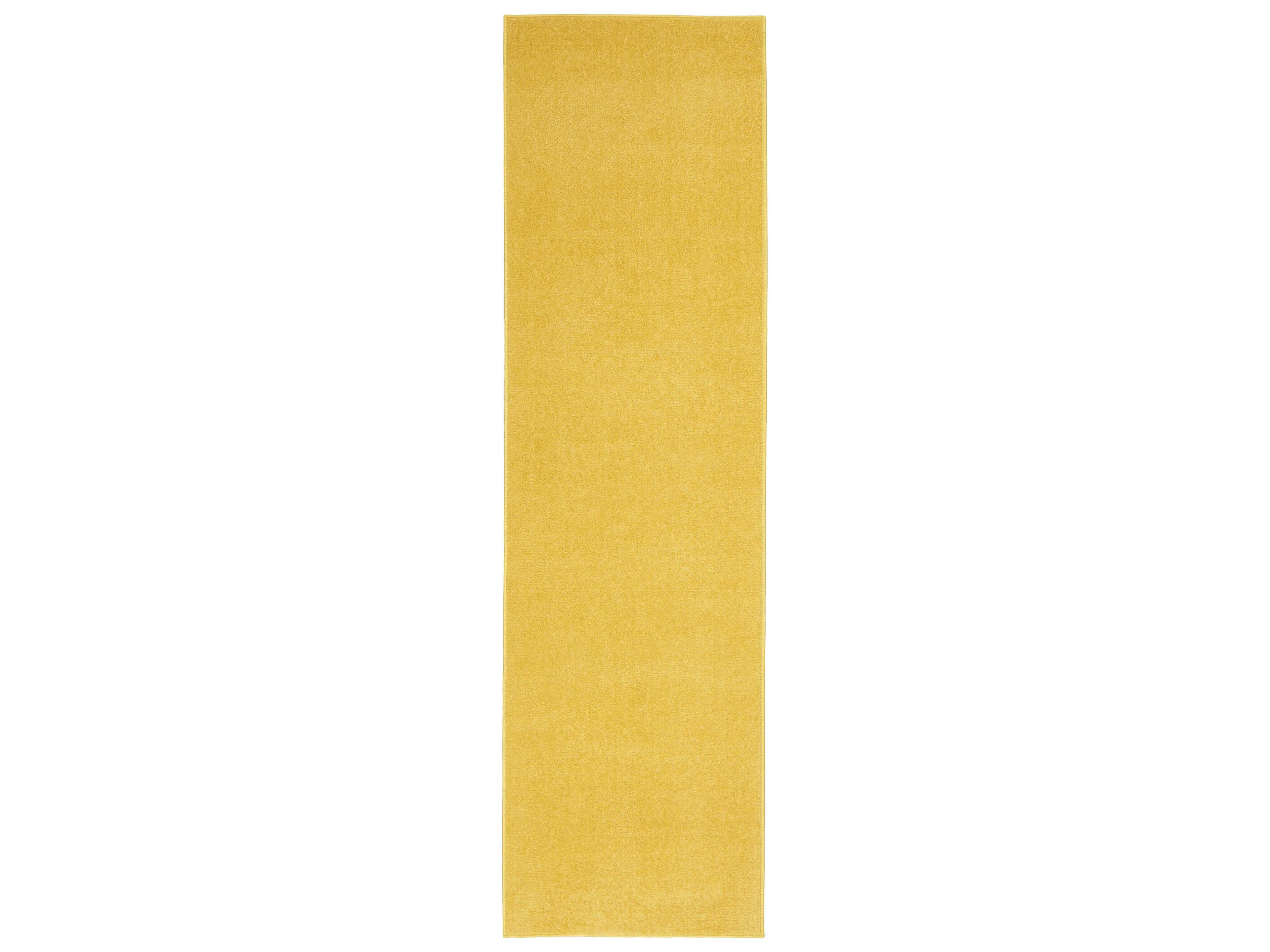 Essentials Runner Rug Yellow Indoor Outdoor