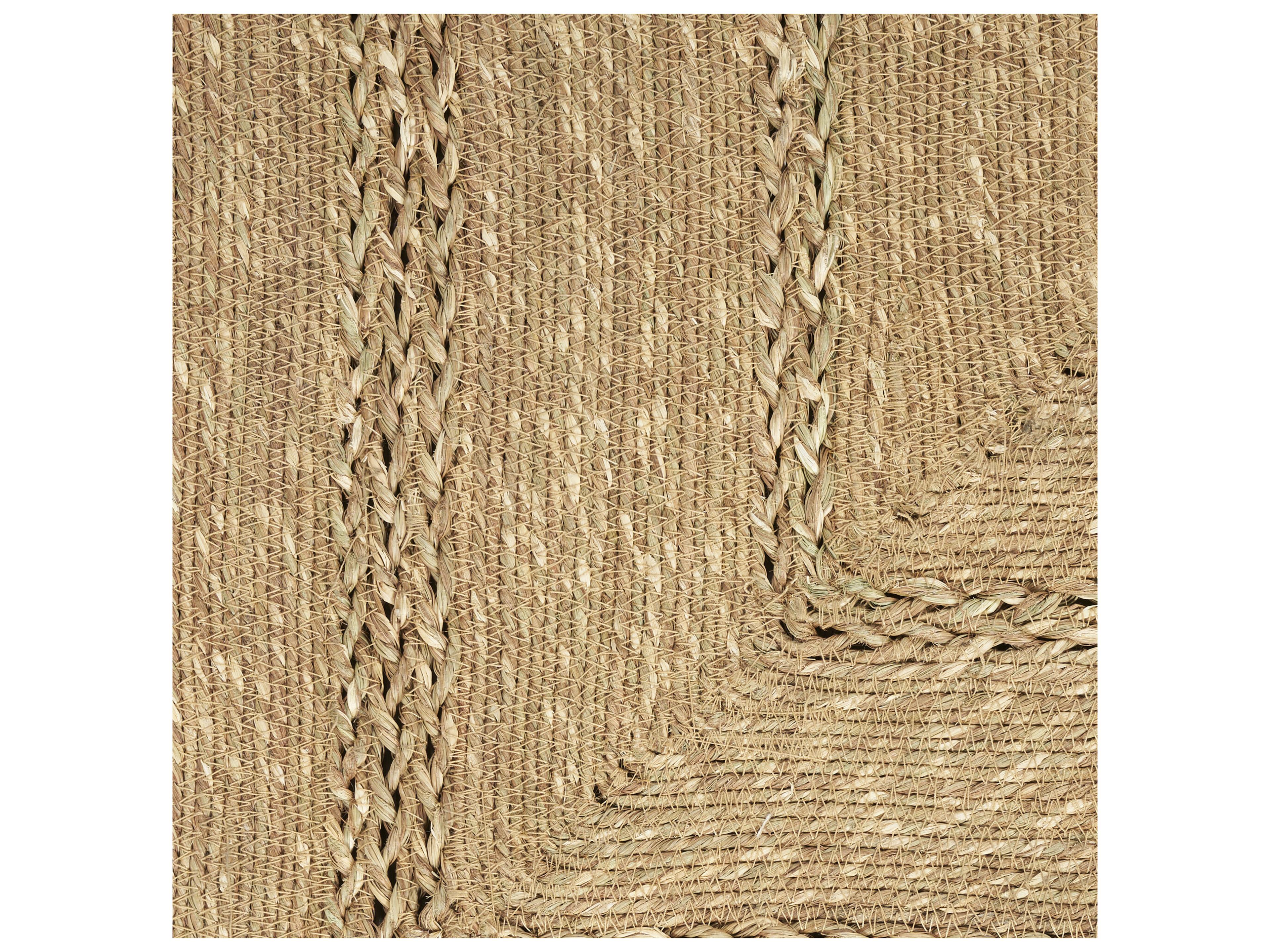 Nourison Natural Seagrass Geometric Runner Area Rug