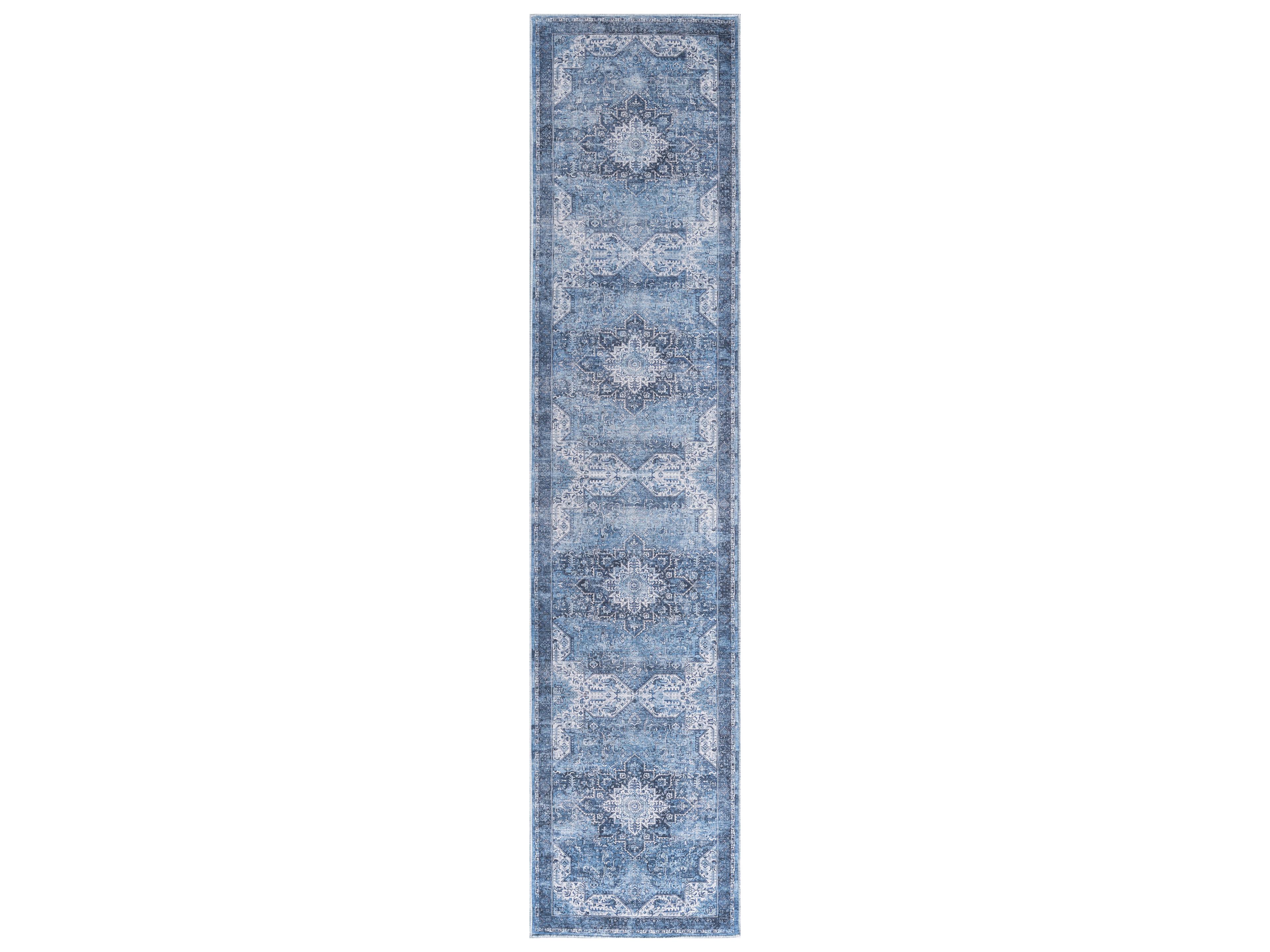 Washables Bordered Runner Area Rug