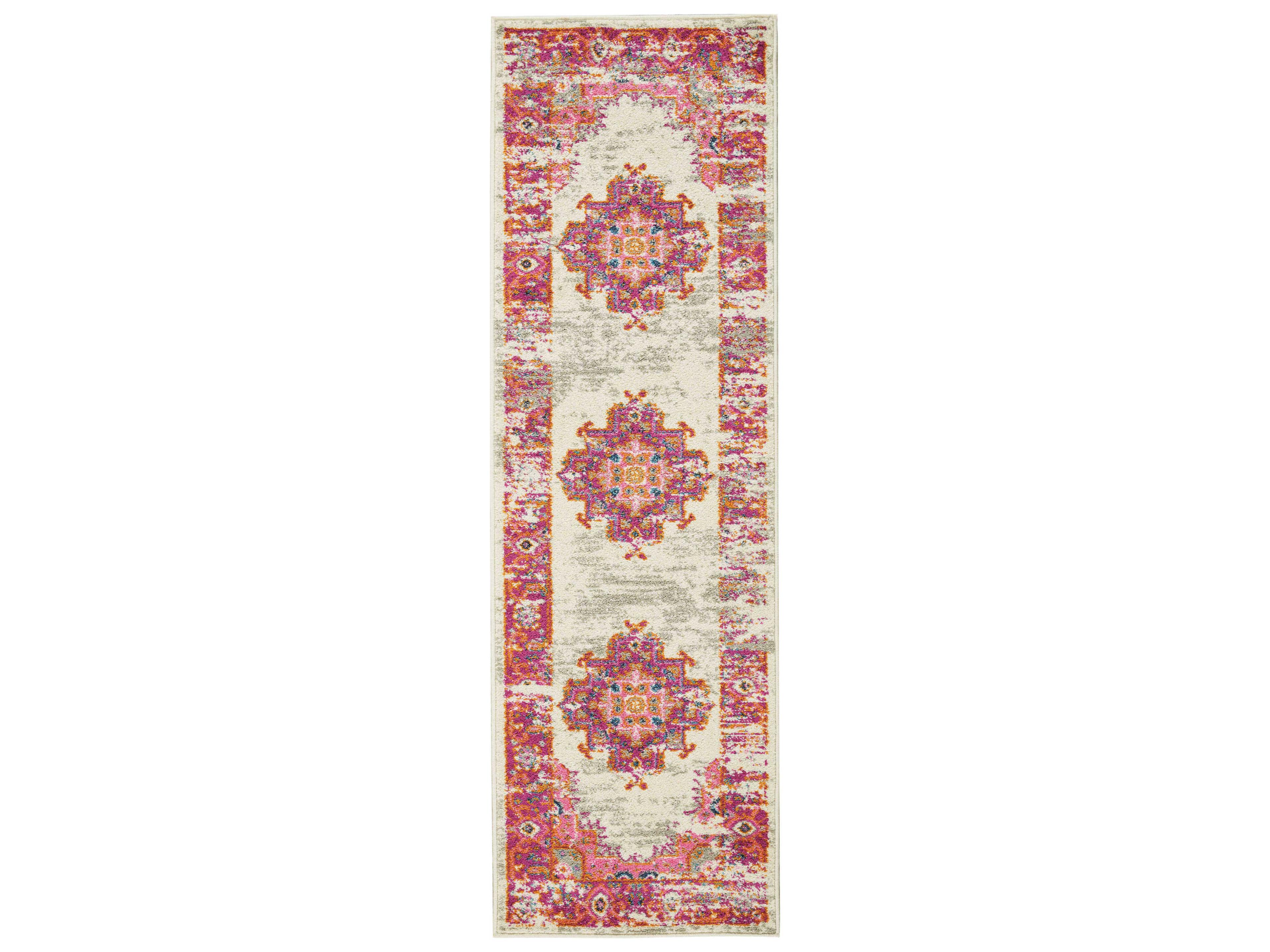 Passion Bordered Runner Area Rug