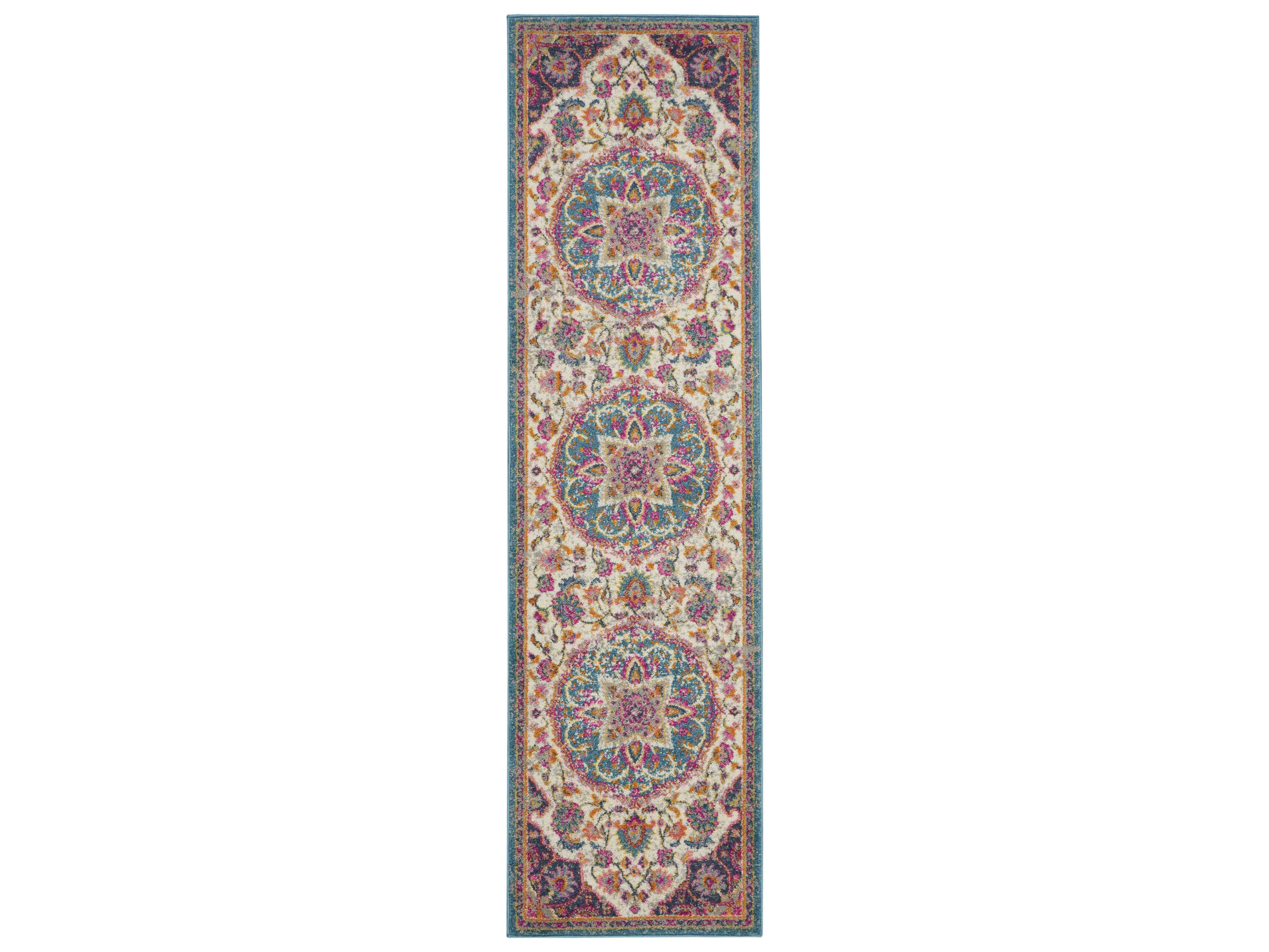 Passion Bordered Runner Area Rug