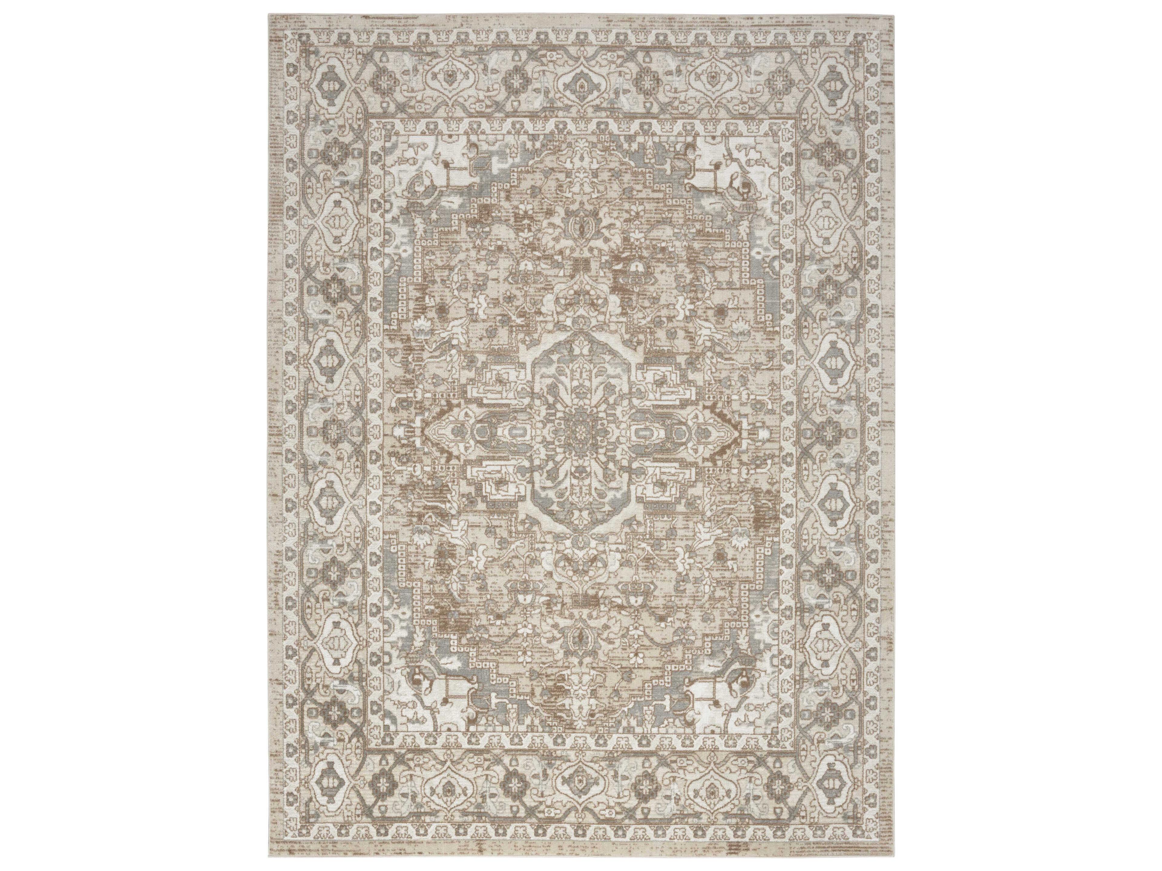 Quarry Area Rug Beige Grey Persian