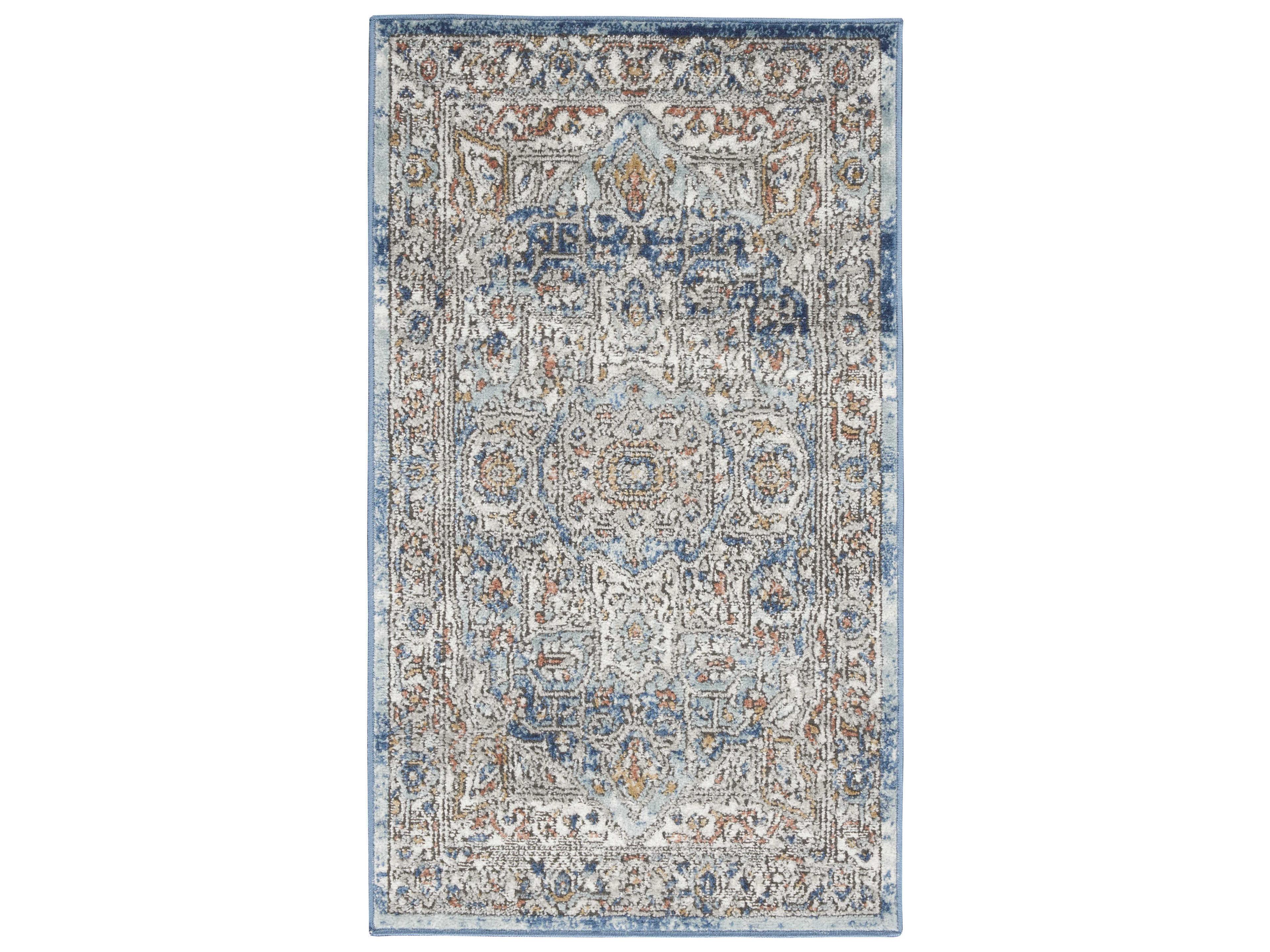 Quarry Collection Area Rug Vintage Persian Medallion