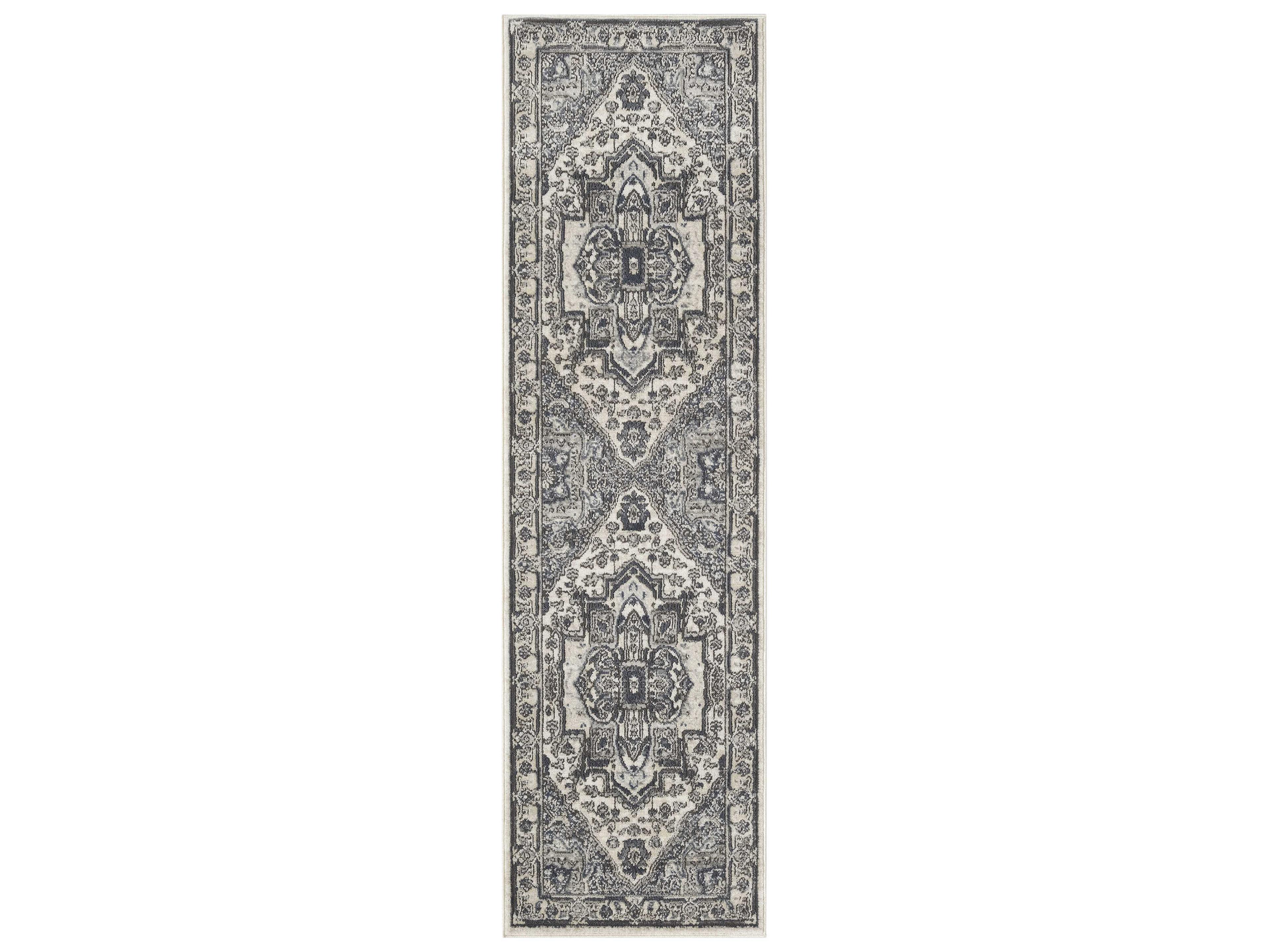 Quarry Bordered Runner Area Rug