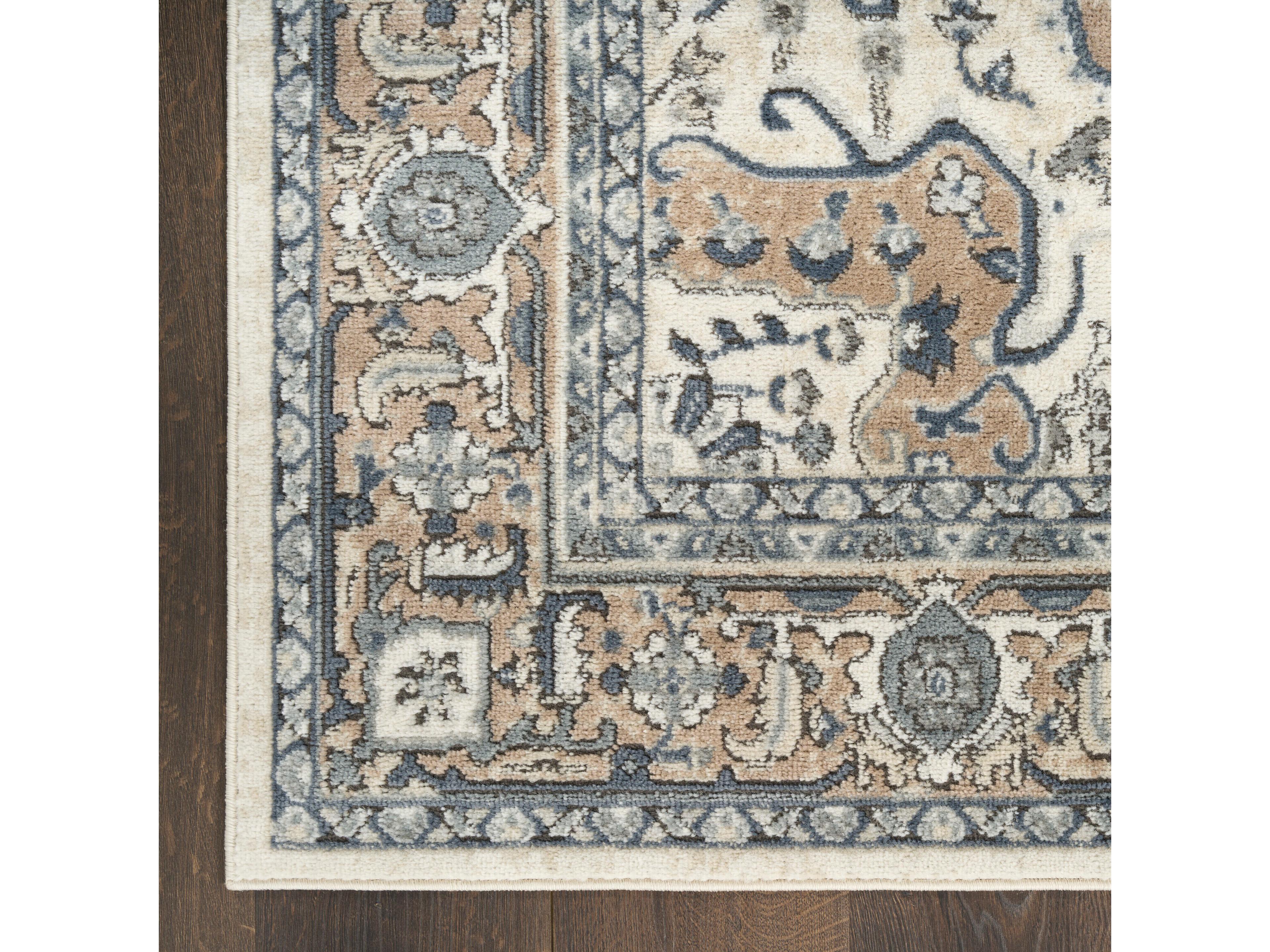 Nourison Quarry Bordered Runner Area Rug