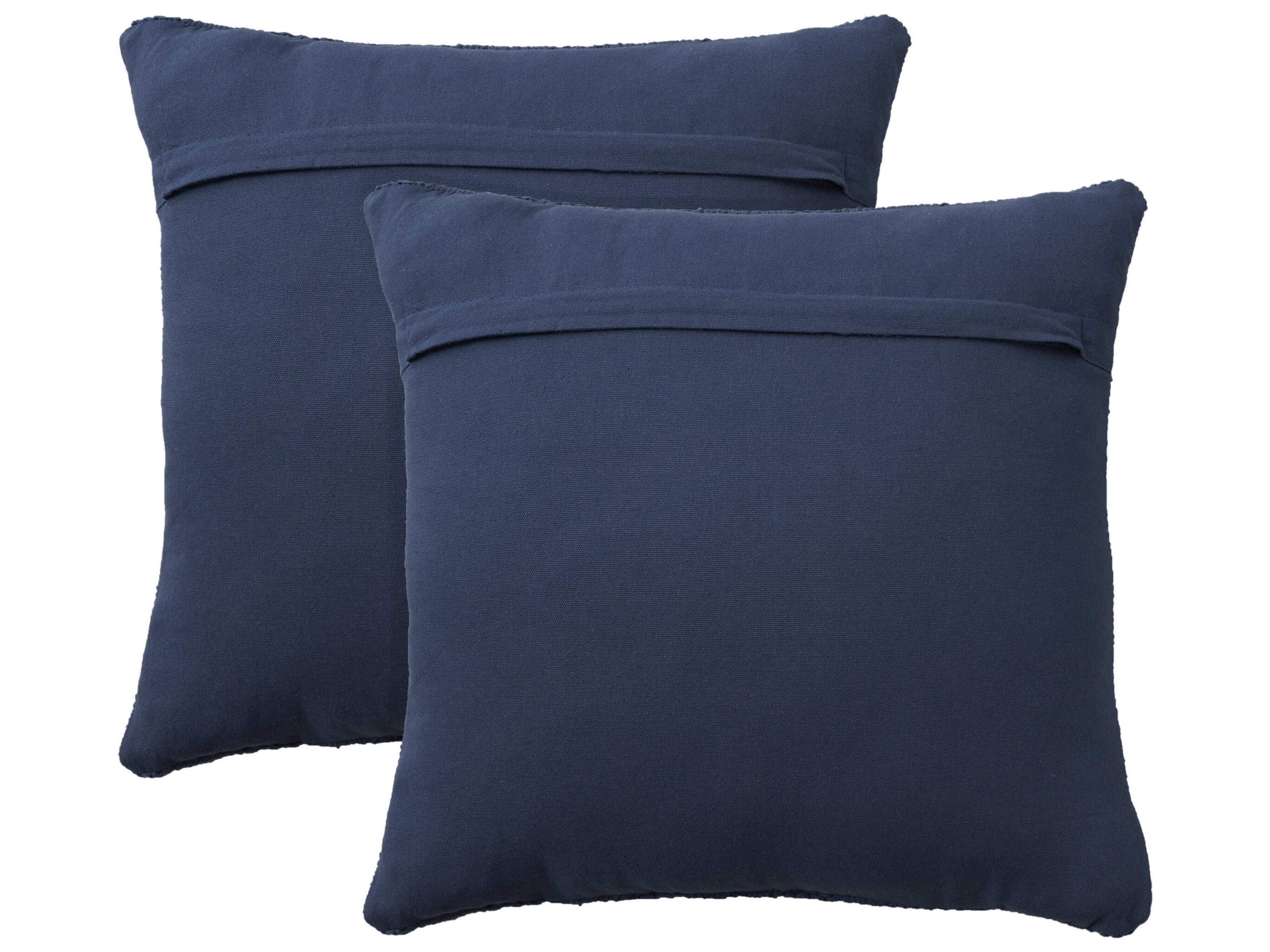 Nourison Life Styles Navy 18" x 18" Pillow Set of 2