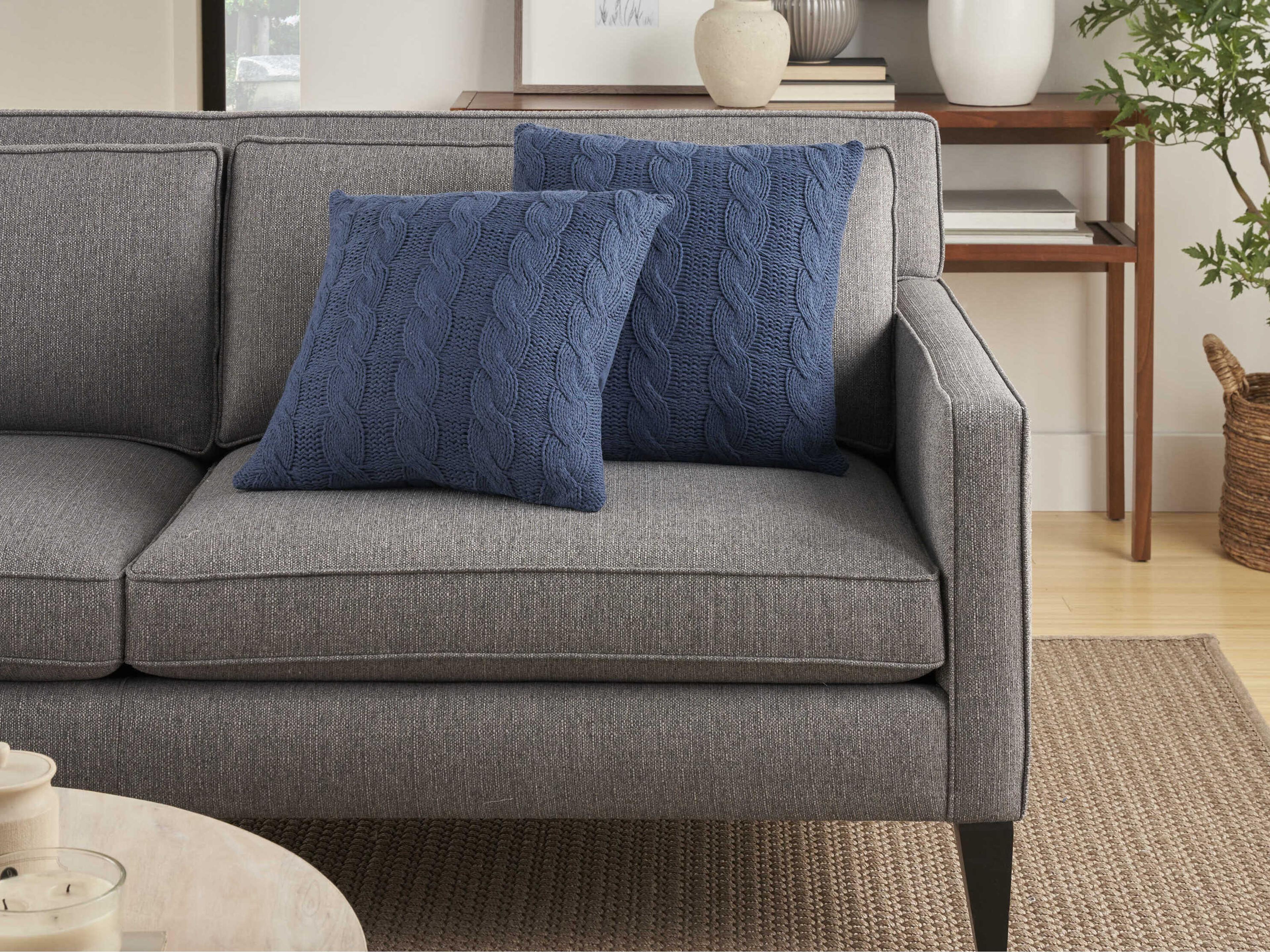 Nourison Life Styles Navy 18" x 18" Pillow Set of 2