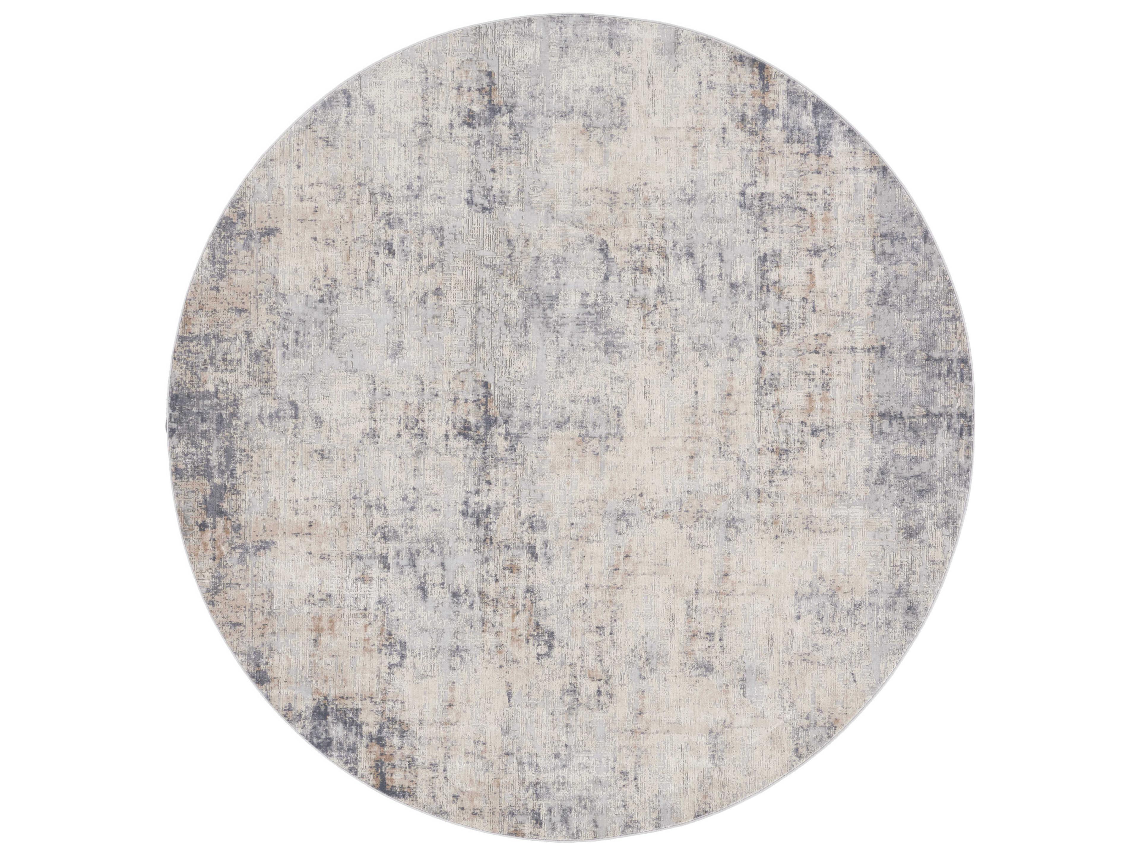 Rustic Textures Area Rug Abstract Grey Beige