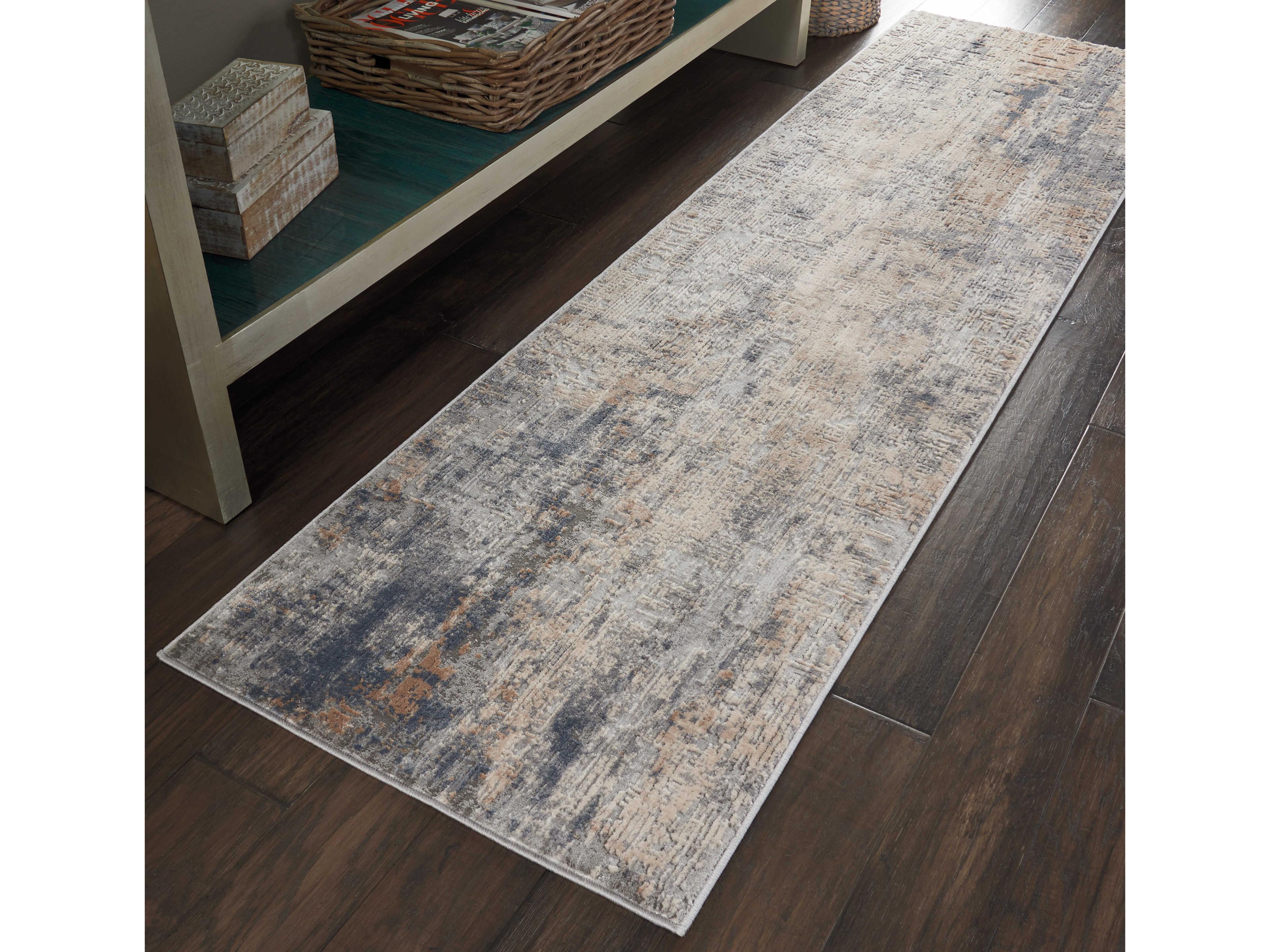 Nourison Rustic Textures Abstract Runner Area Rug