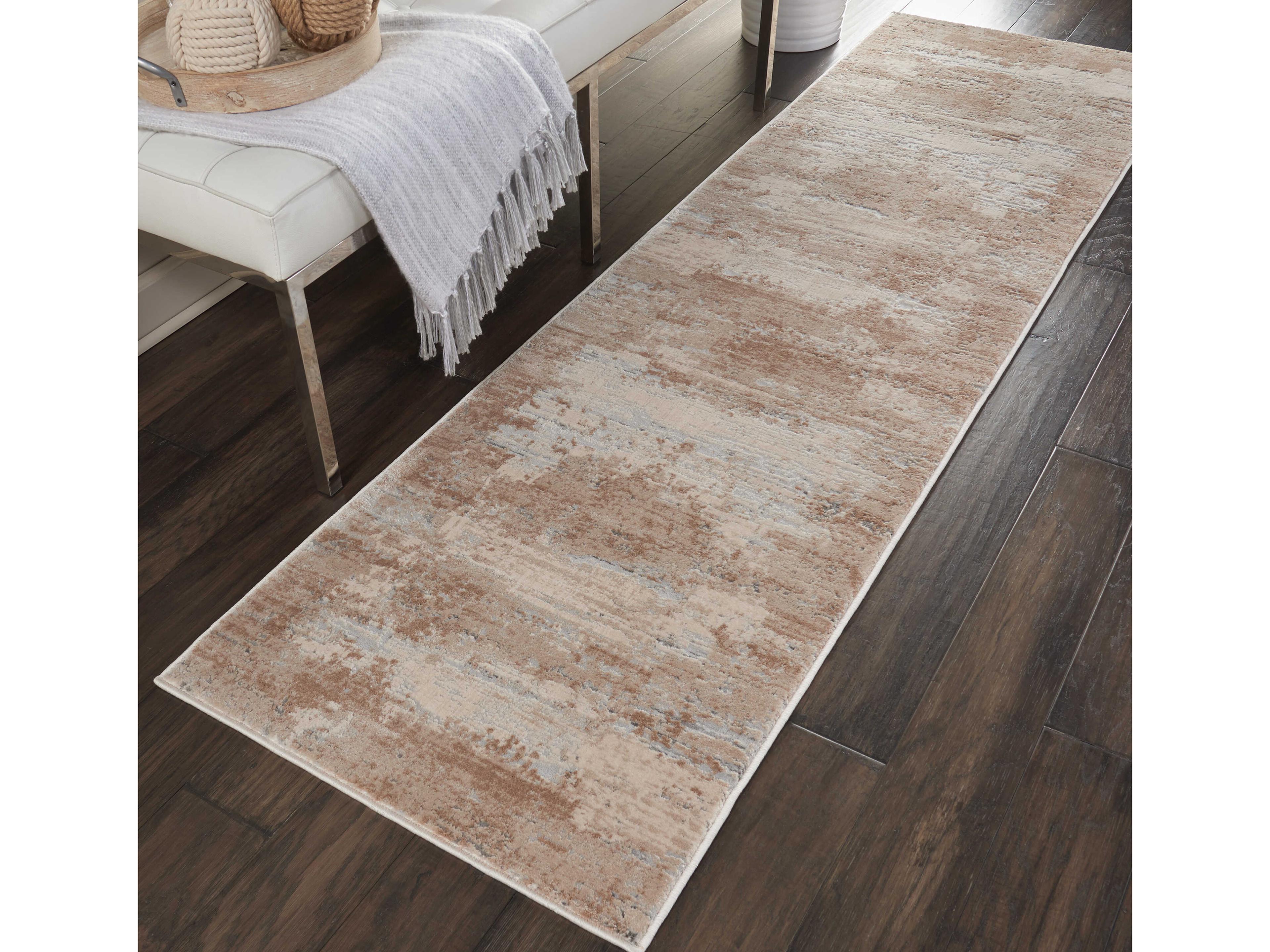 Nourison Rustic Textures Abstract Runner Area Rug