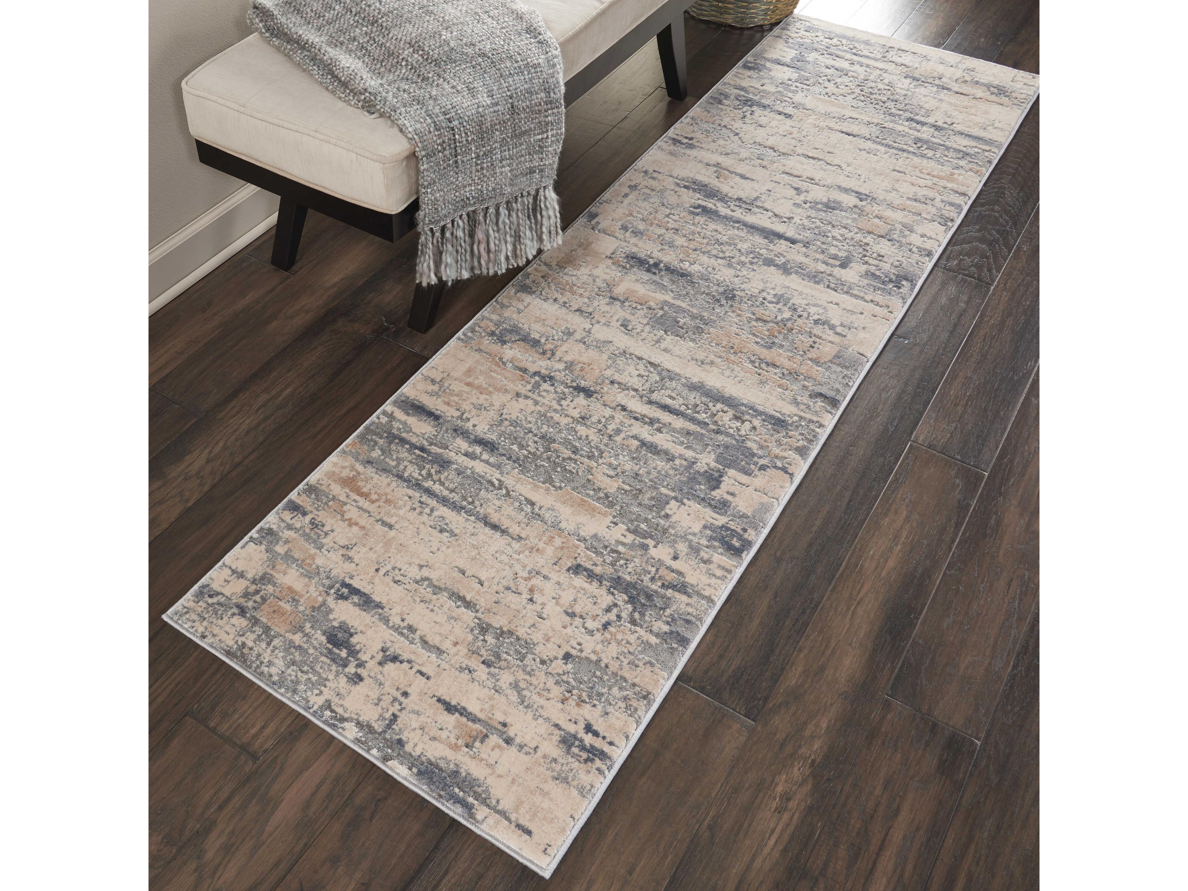 Nourison Rustic Textures Abstract Runner Area Rug