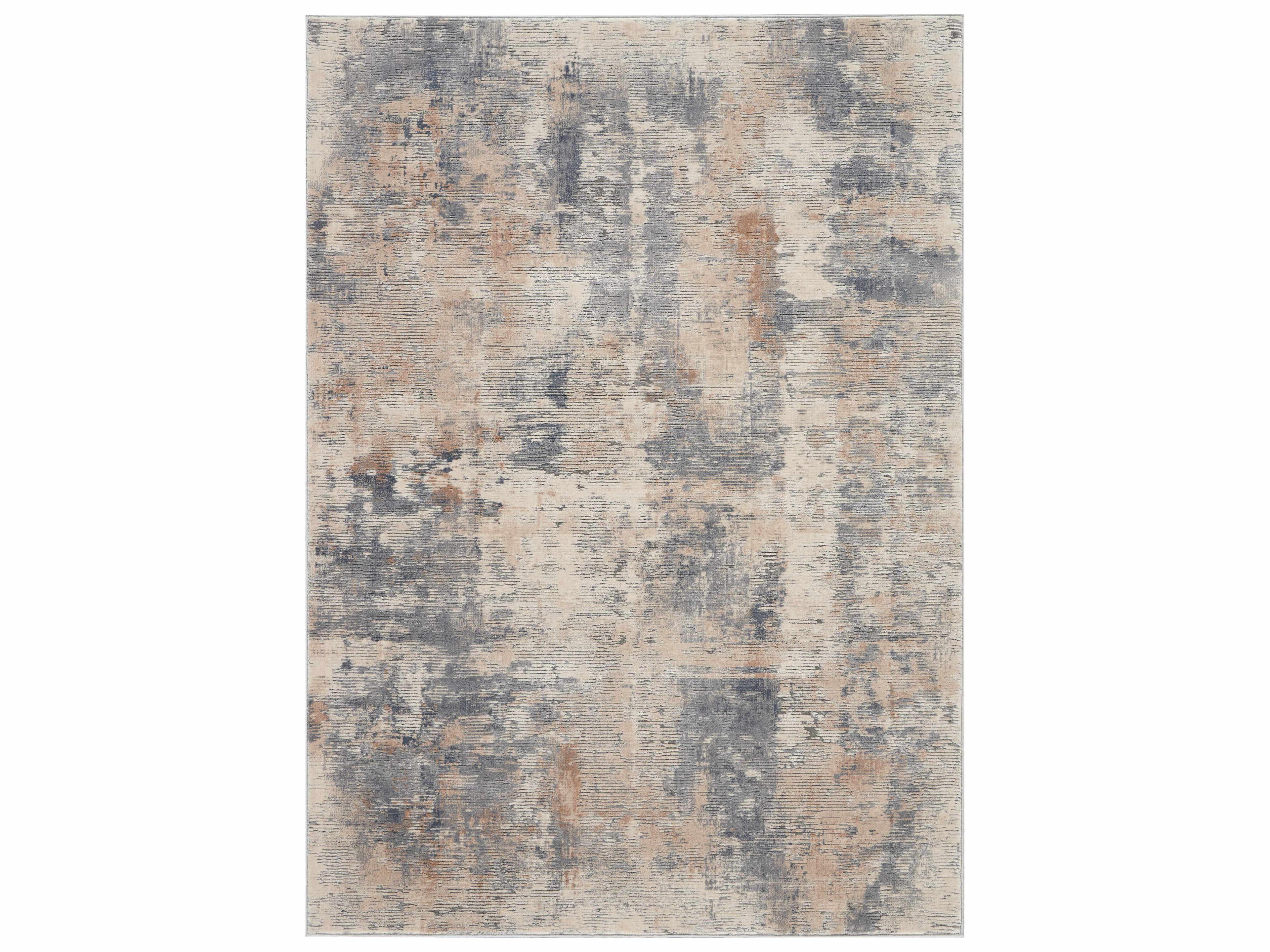 Rustic Textures RUS05 Beige Grey Area Rug