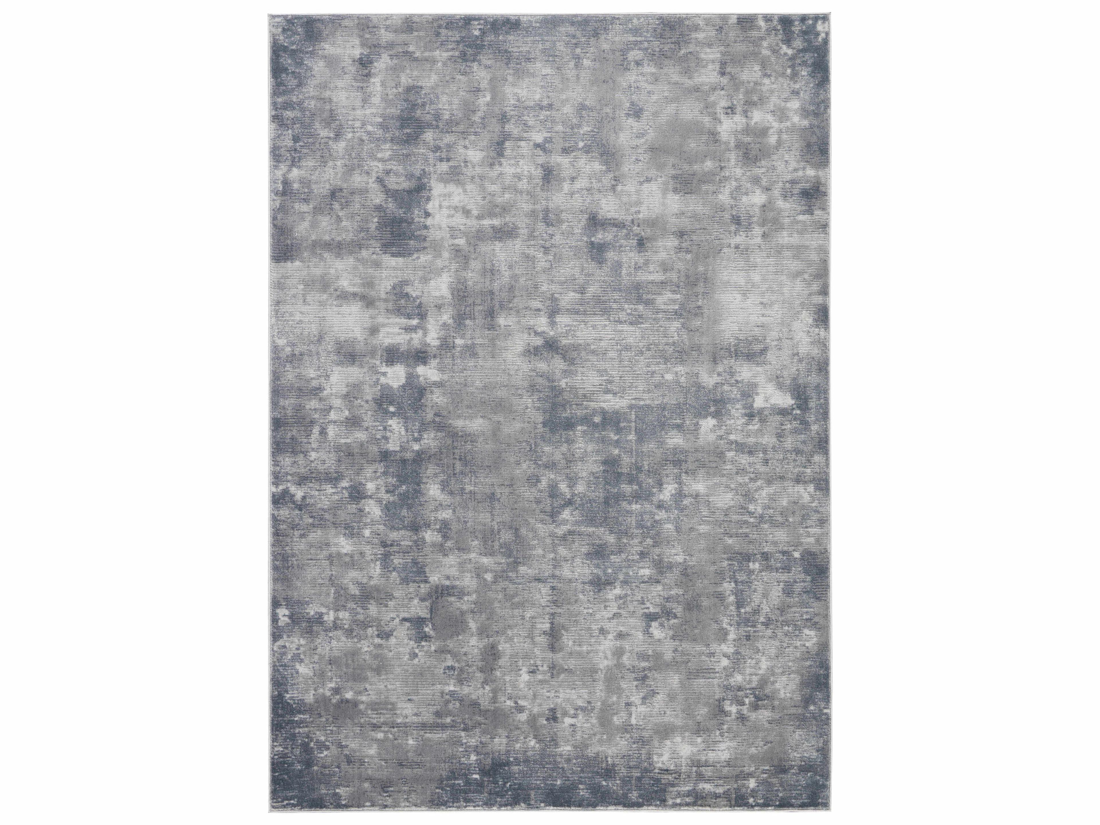 Rustic Textures Area Rug in Grey Abstract