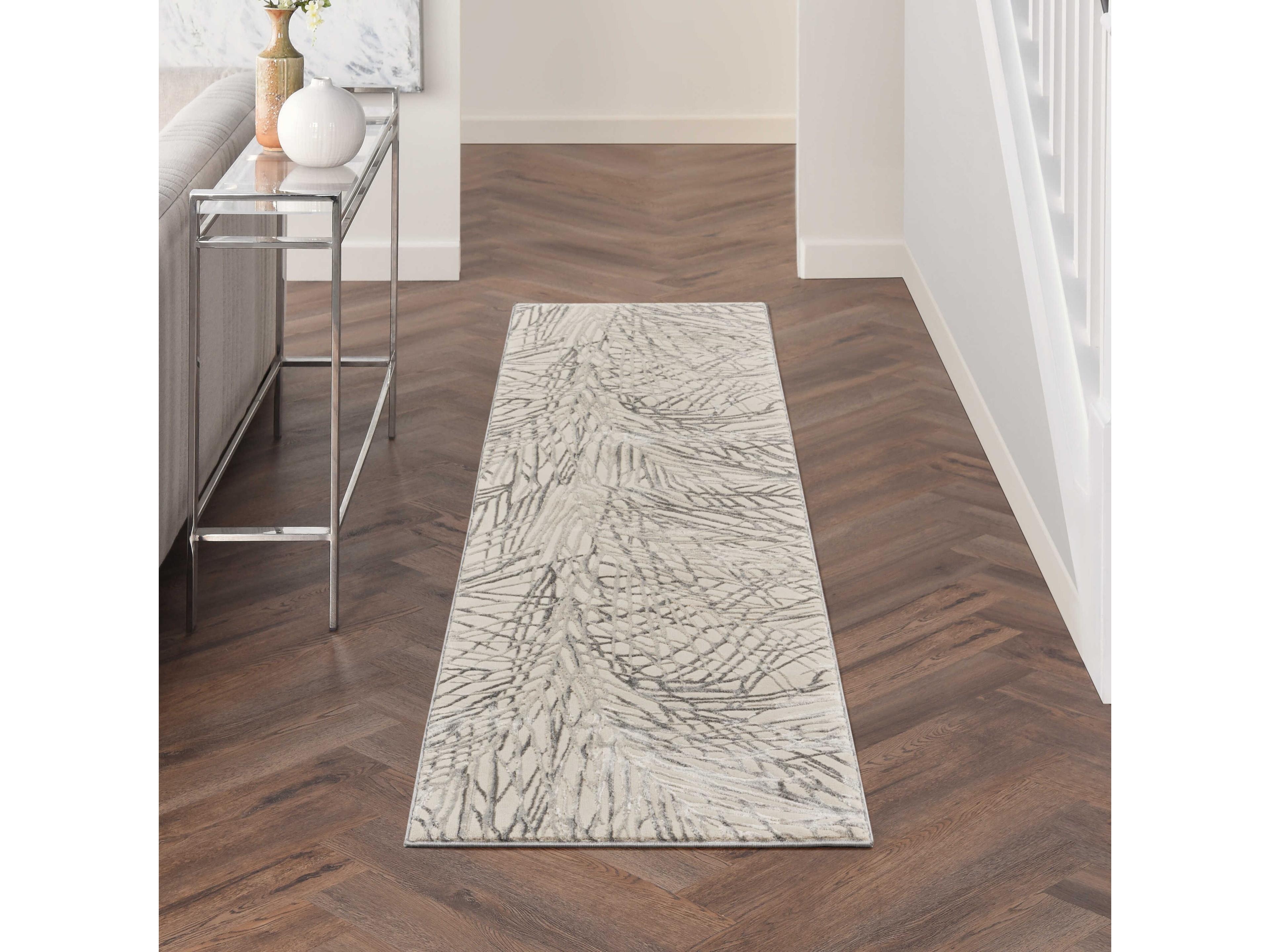 Nourison Rustic Textures Floral Runner Area Rug