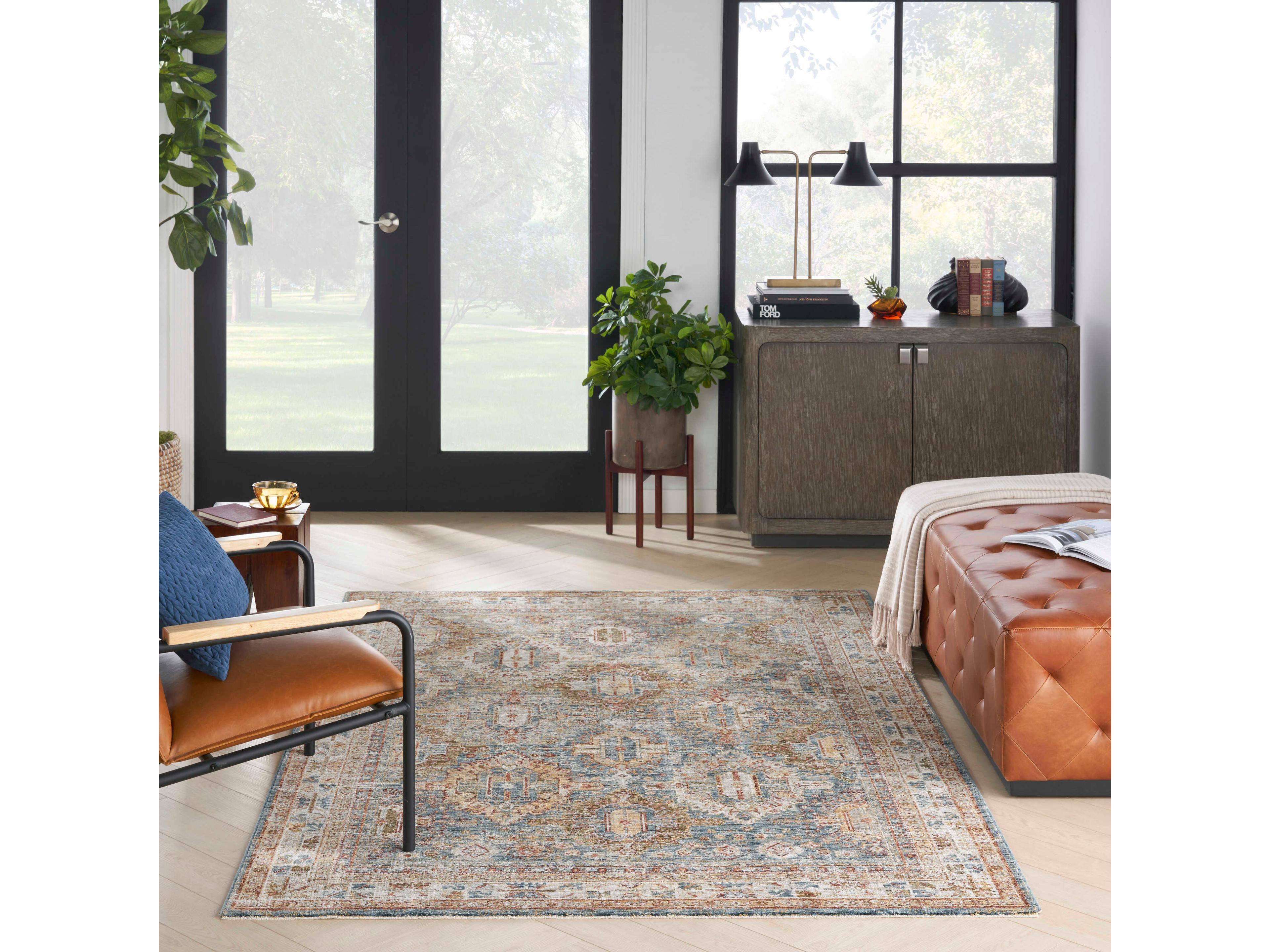 Nourison Sahar Bordered Area Rug