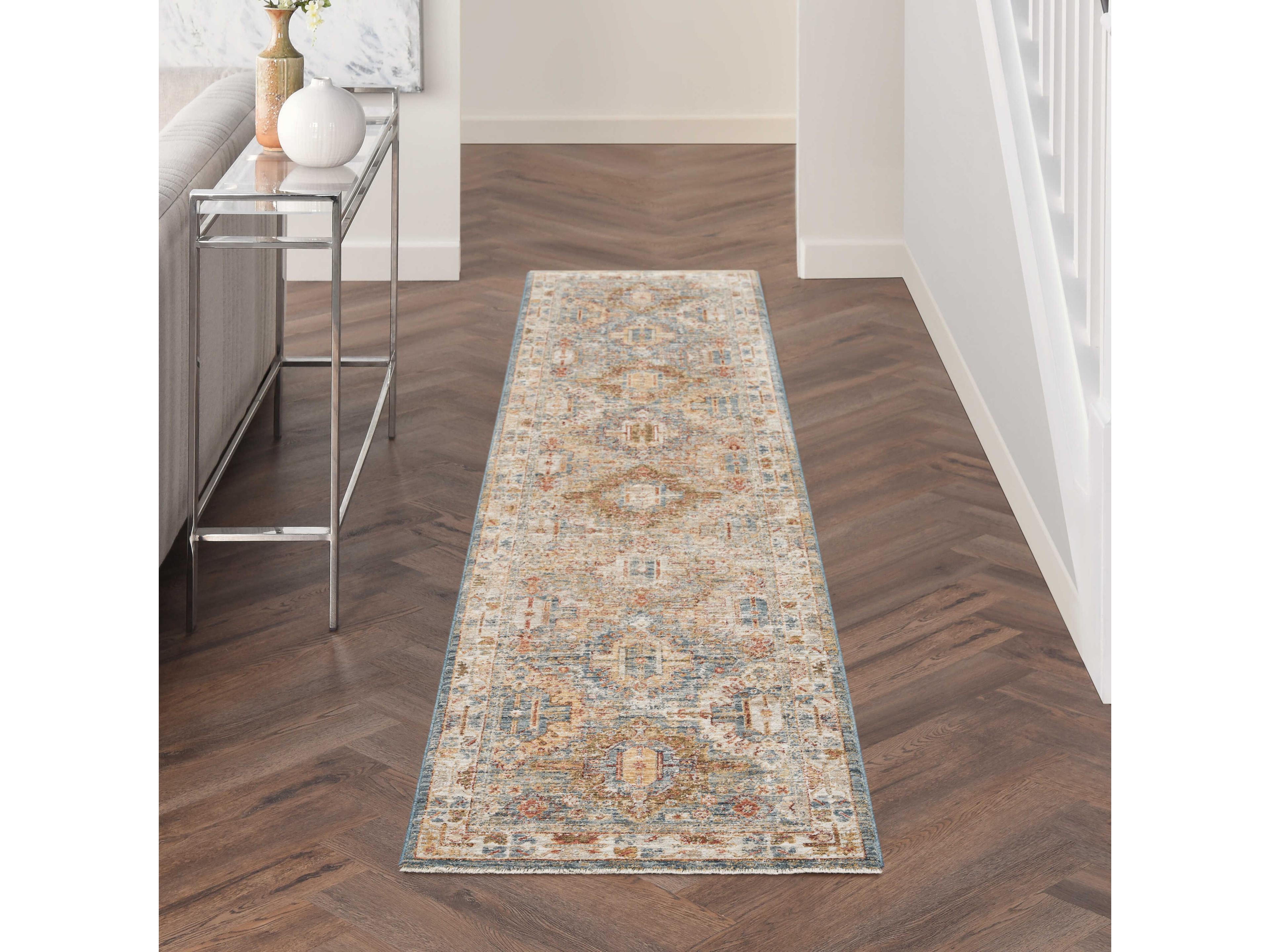 Nourison Sahar Bordered Runner Area Rug