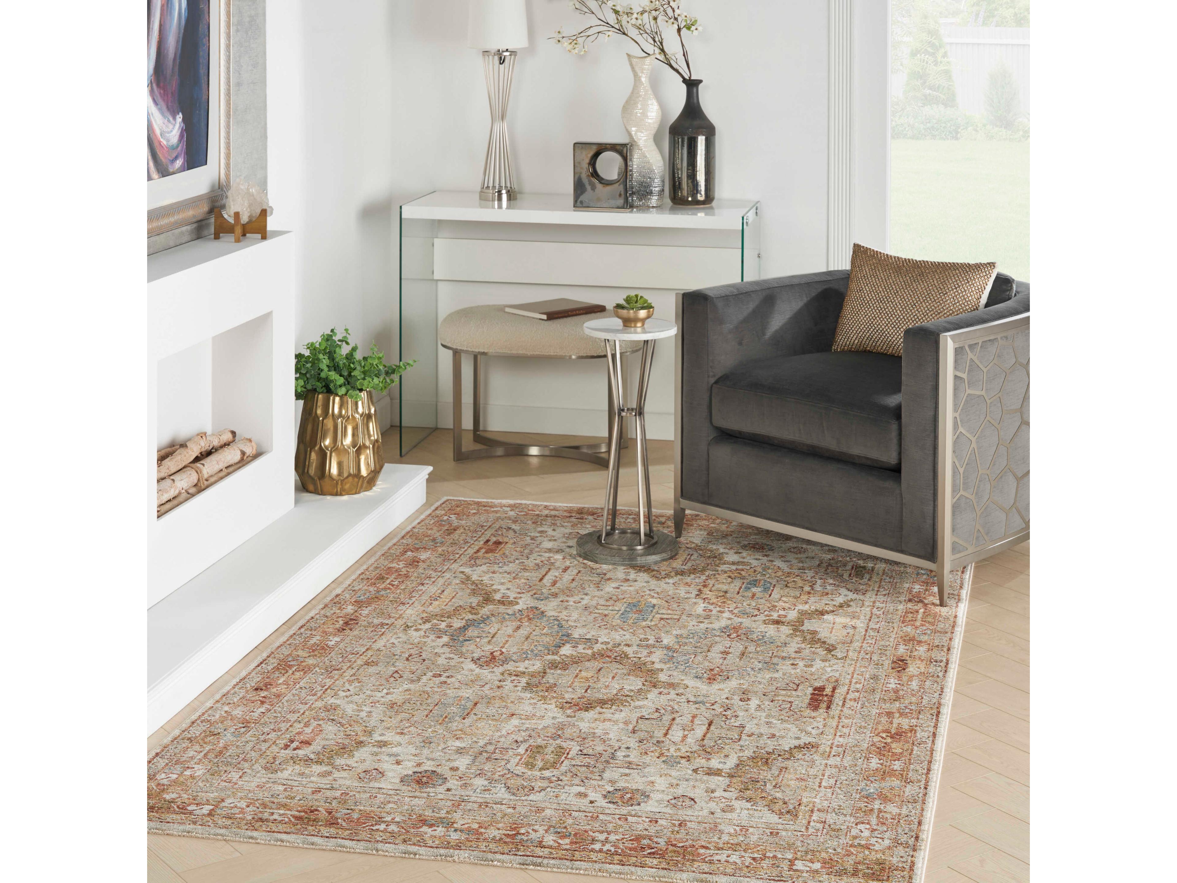 Nourison Sahar Bordered Area Rug