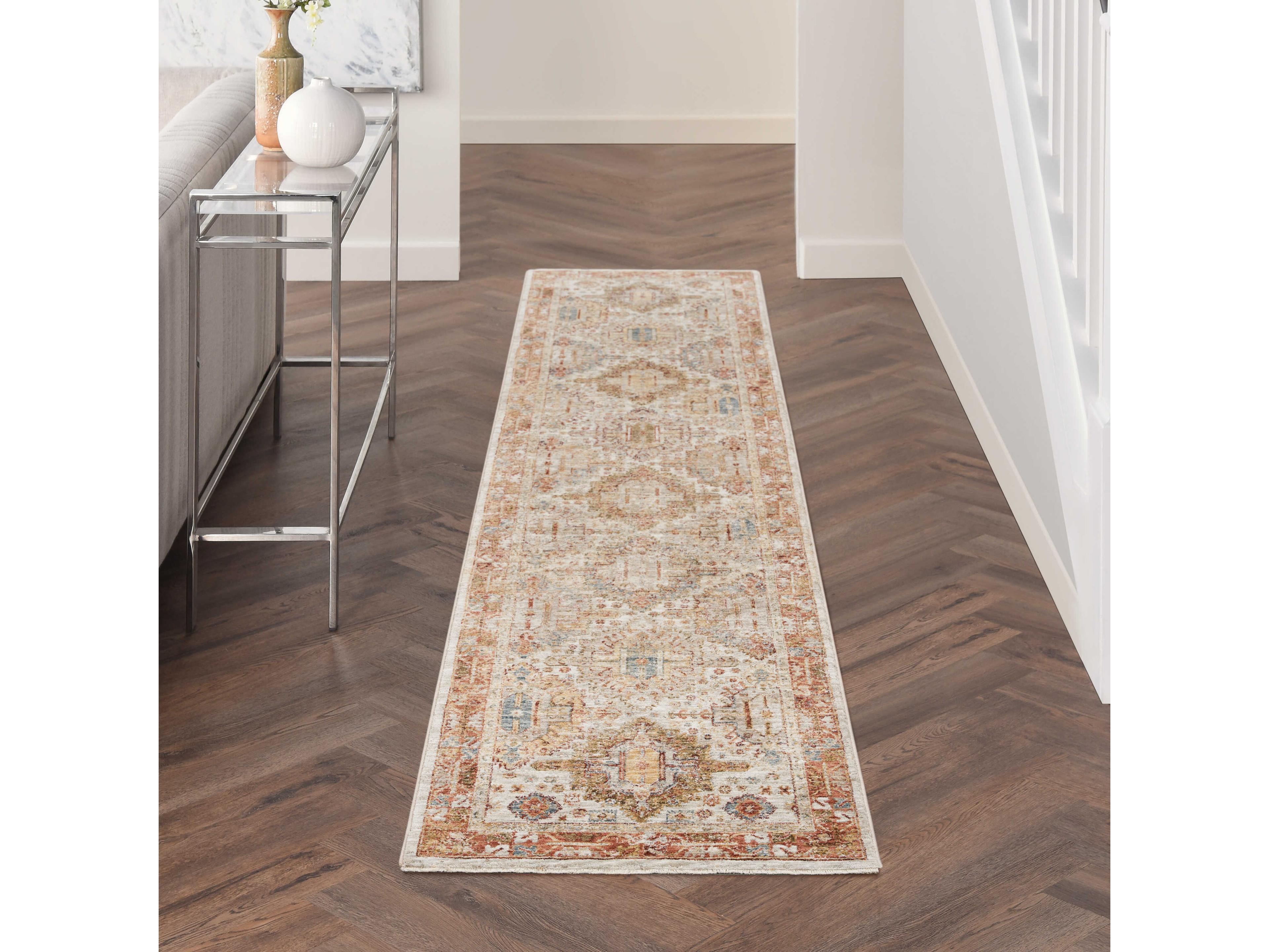 Nourison Sahar Bordered Runner Area Rug