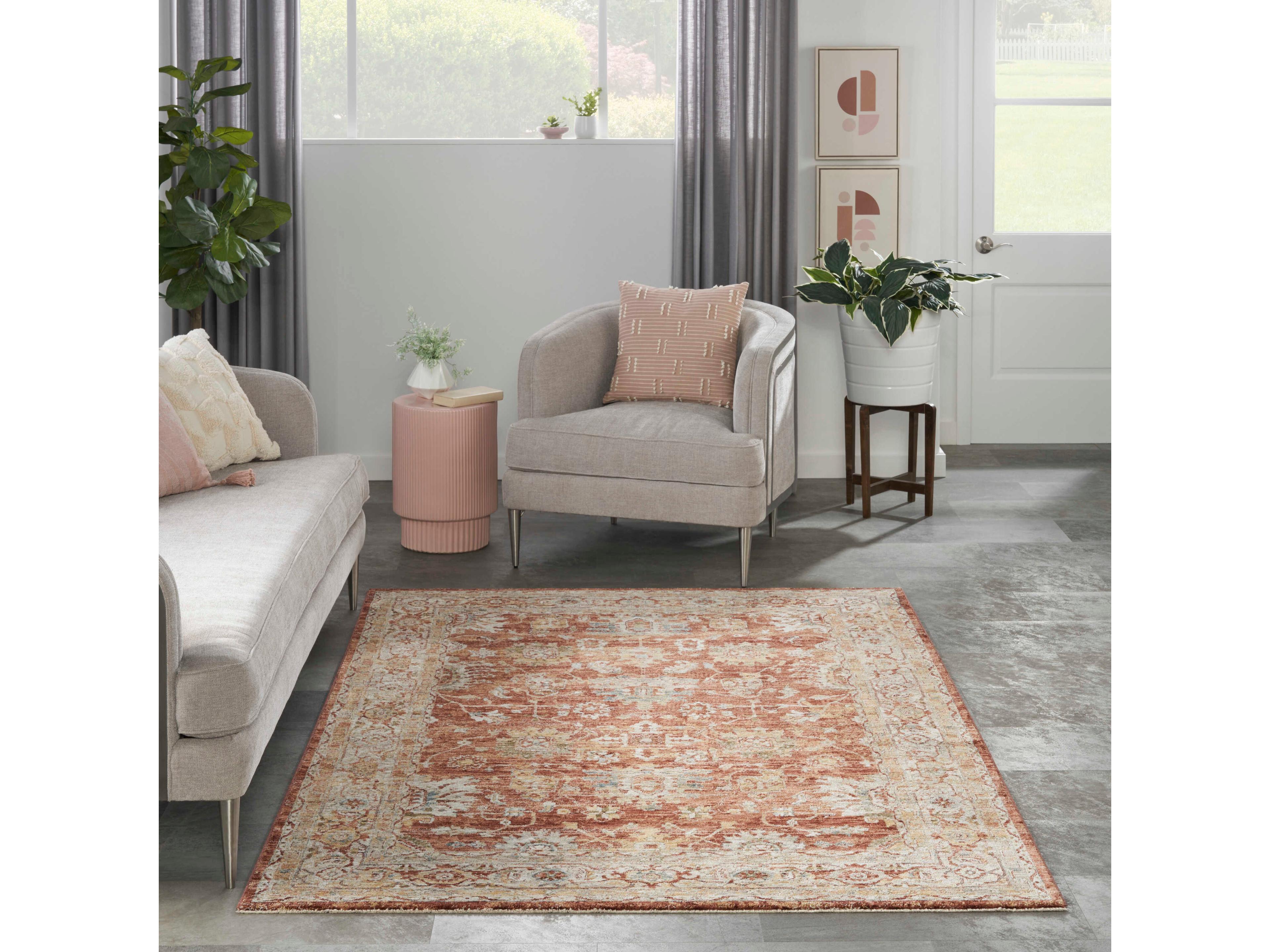 Nourison Sahar Bordered Area Rug