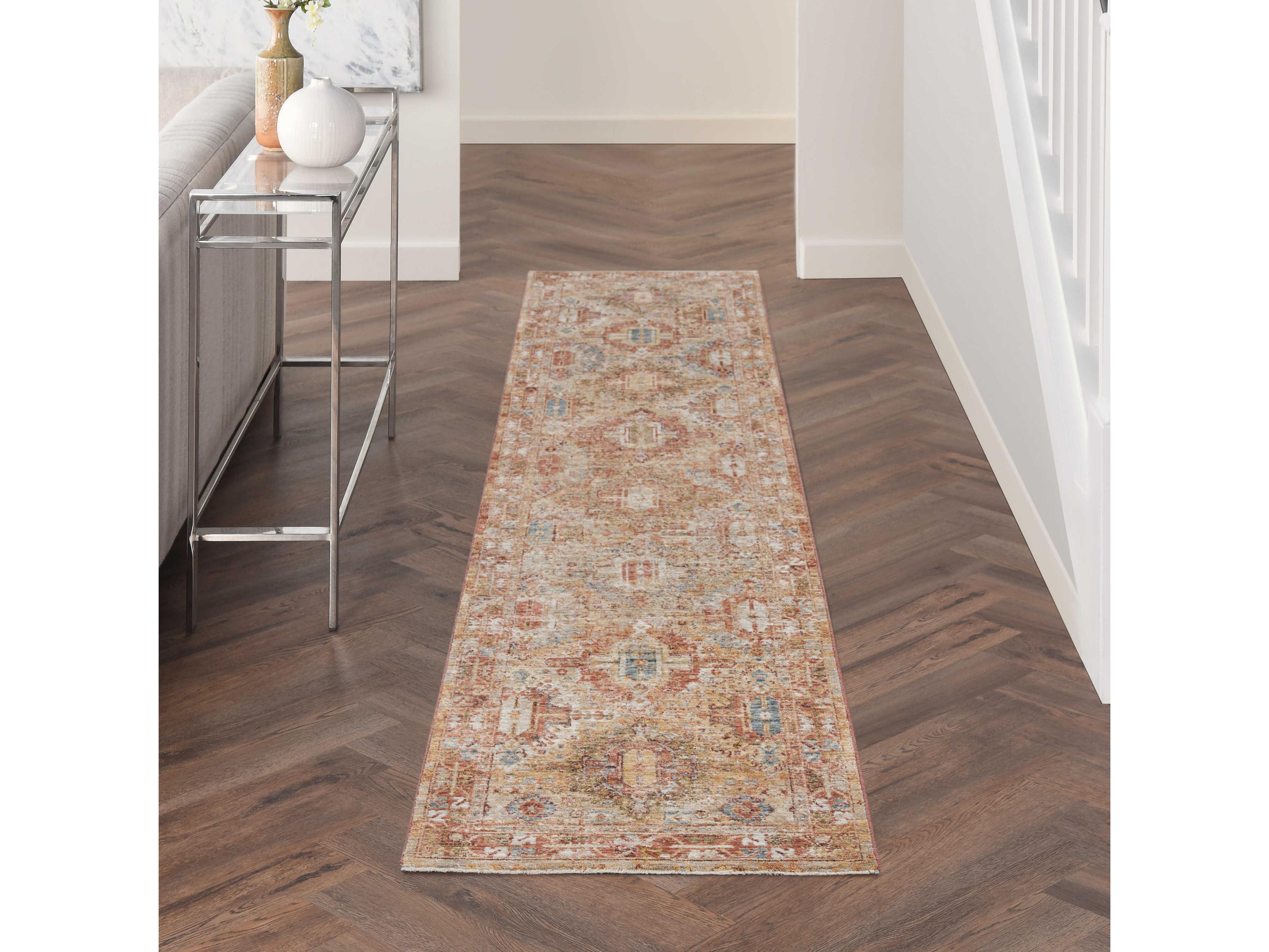Nourison Sahar Bordered Runner Area Rug