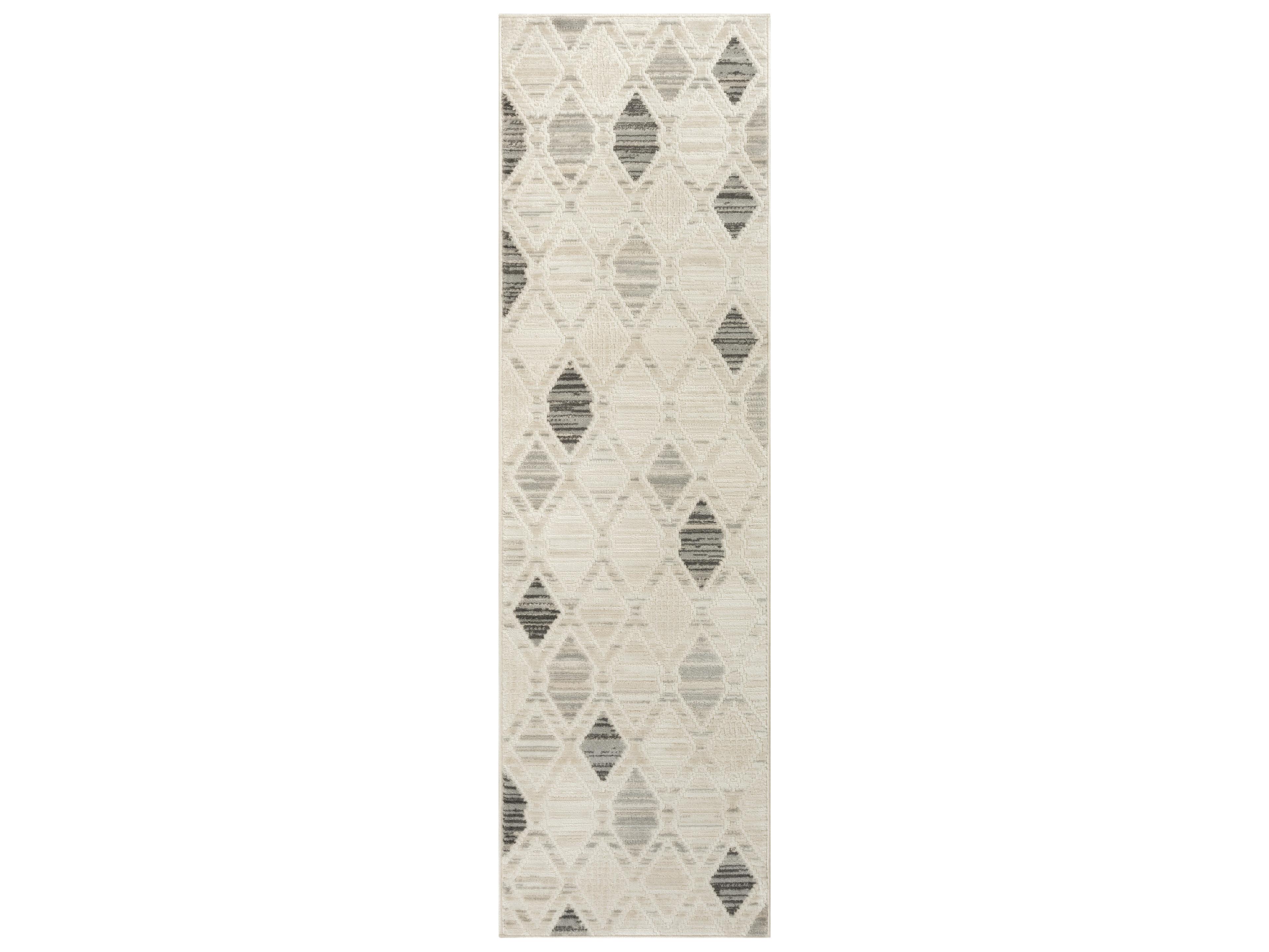 Serenity Home Geometric Runner Area Rug