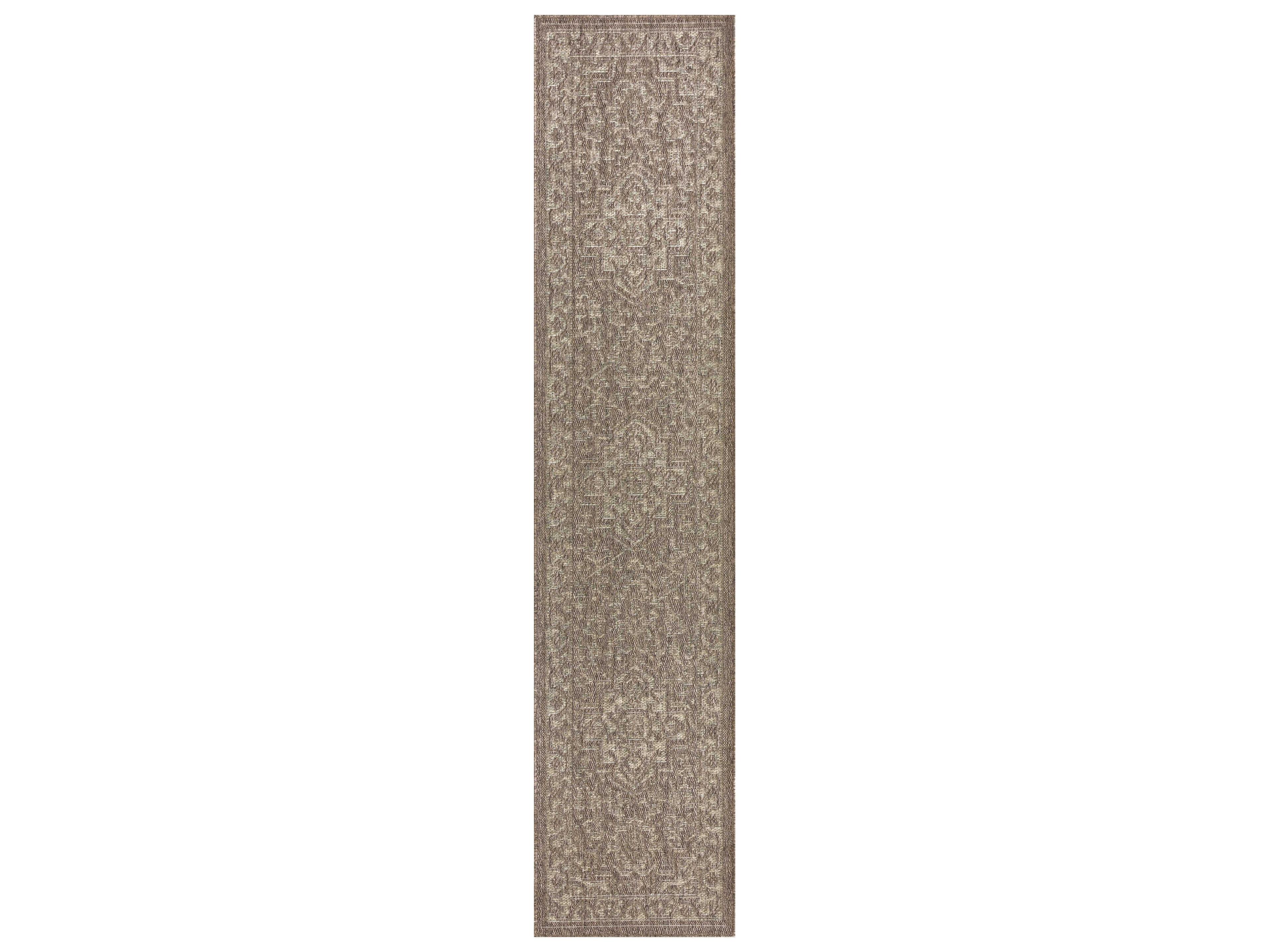 Tulum Bordered Runner Area Rug