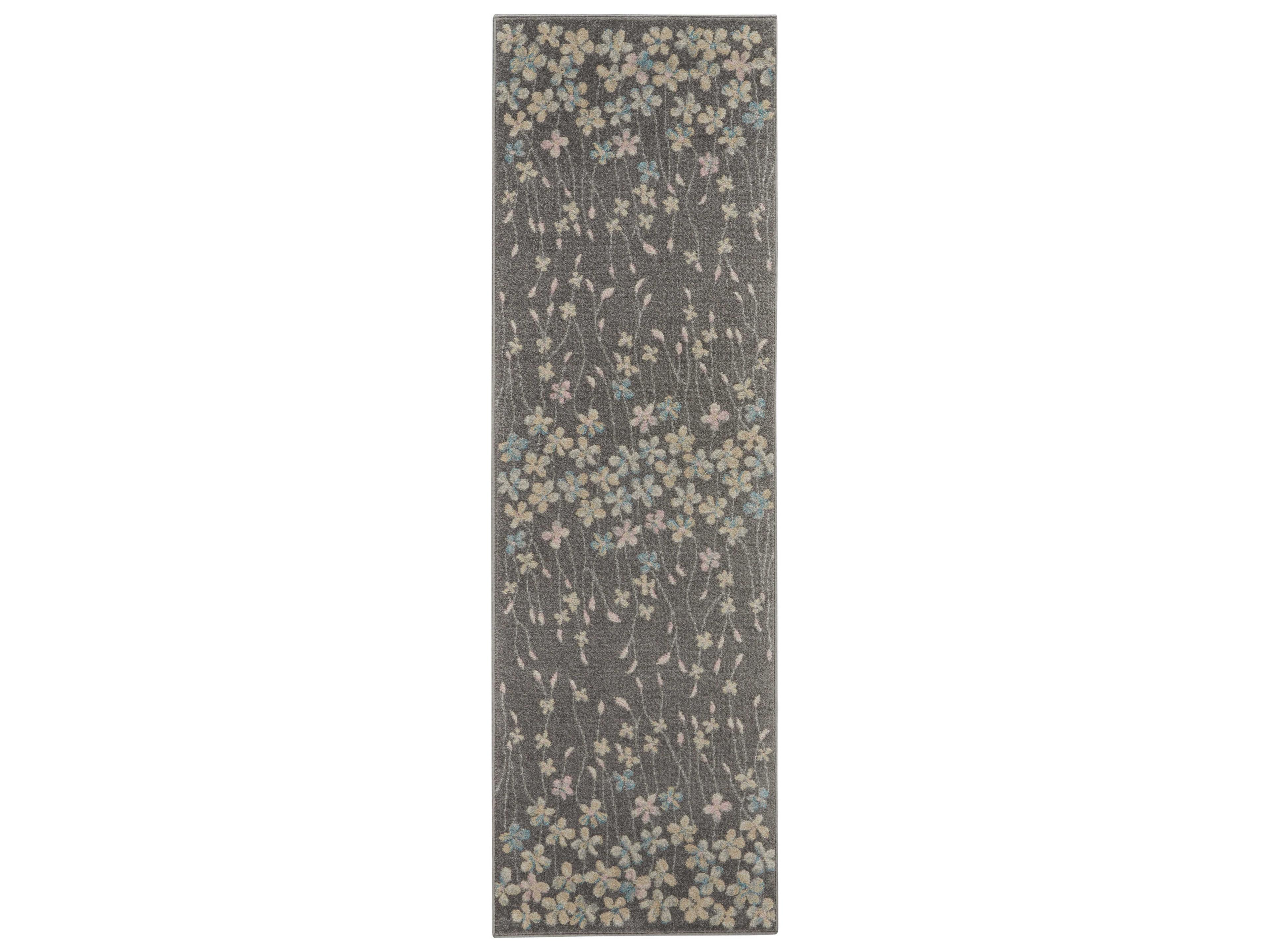 Tranquil Floral Runner Area Rug