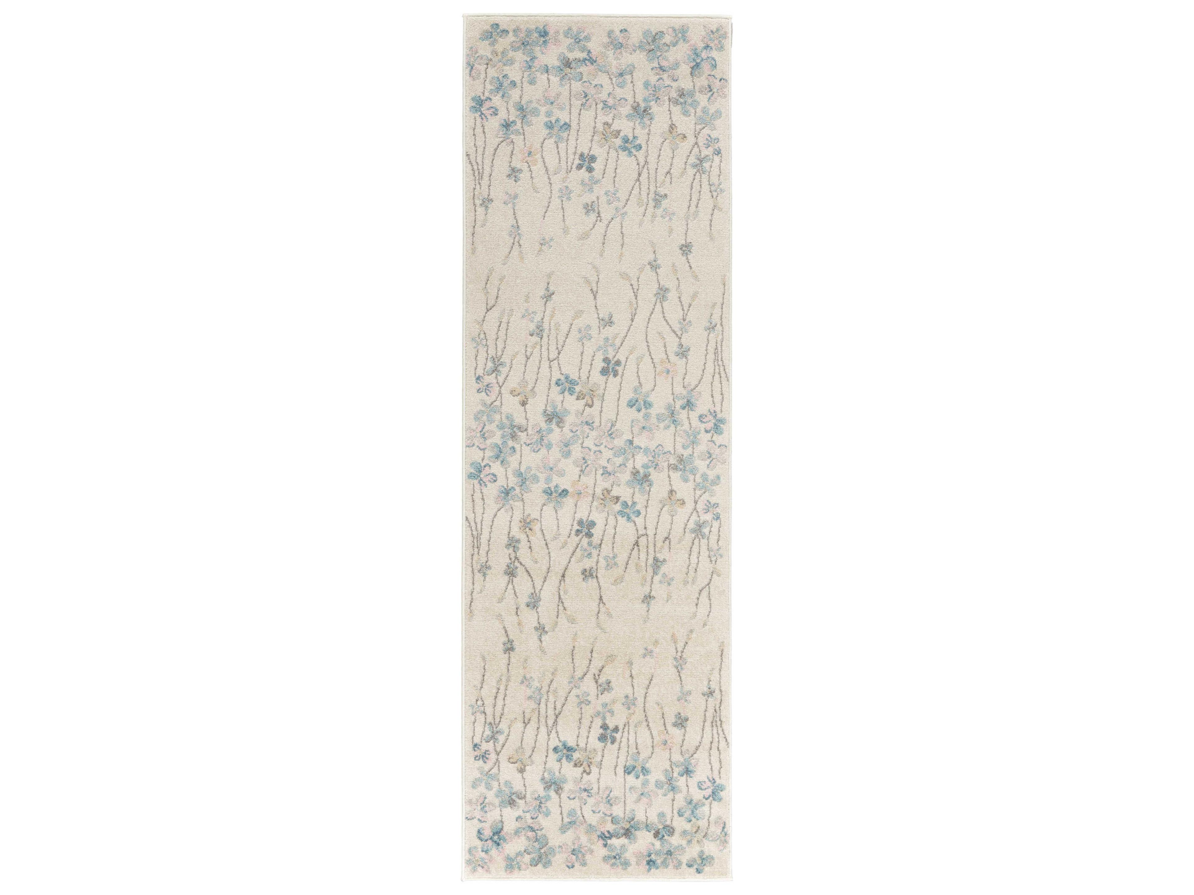Tranquil Floral Runner Area Rug