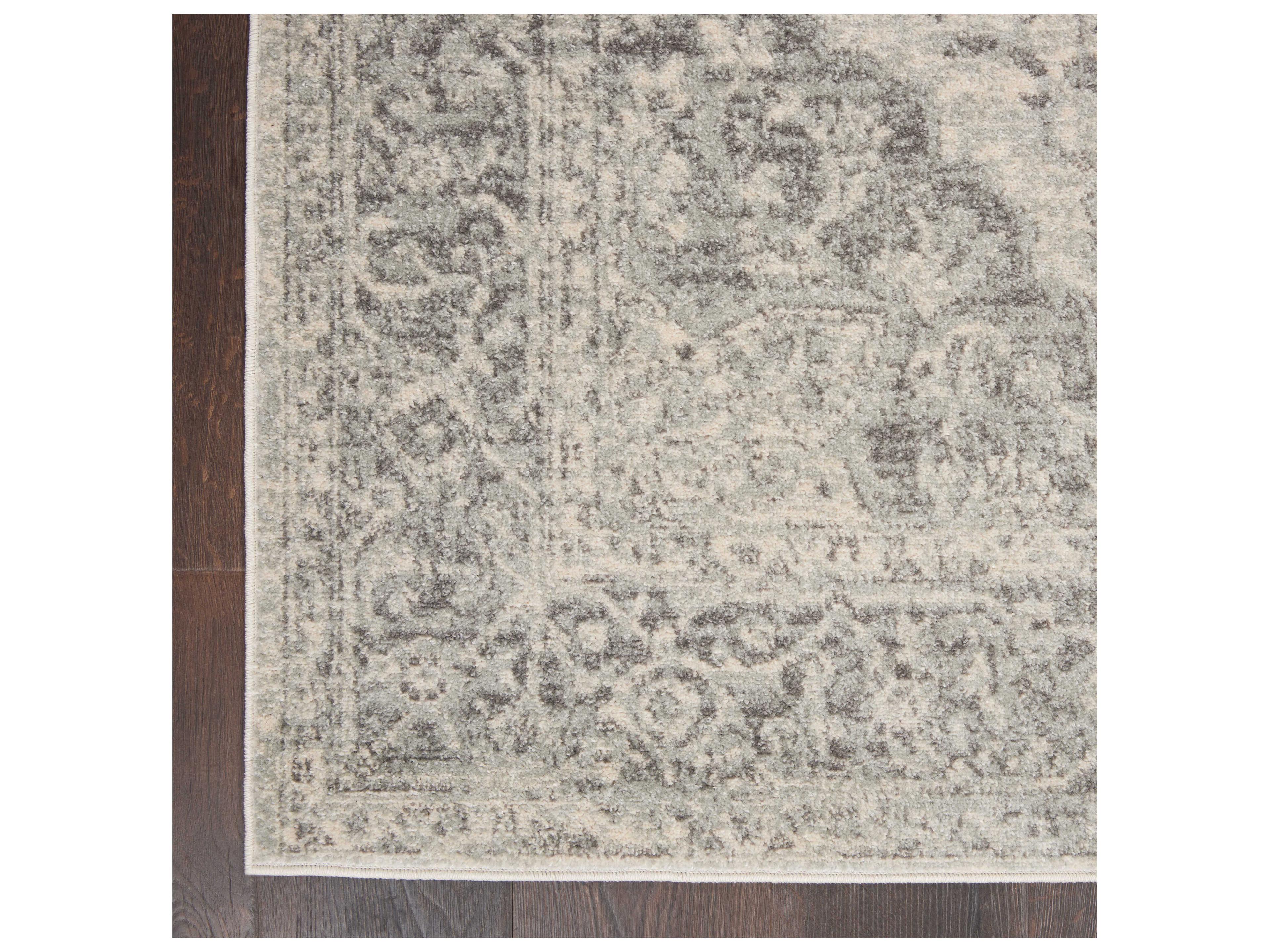 Nourison Tranquil Bordered Runner Area Rug