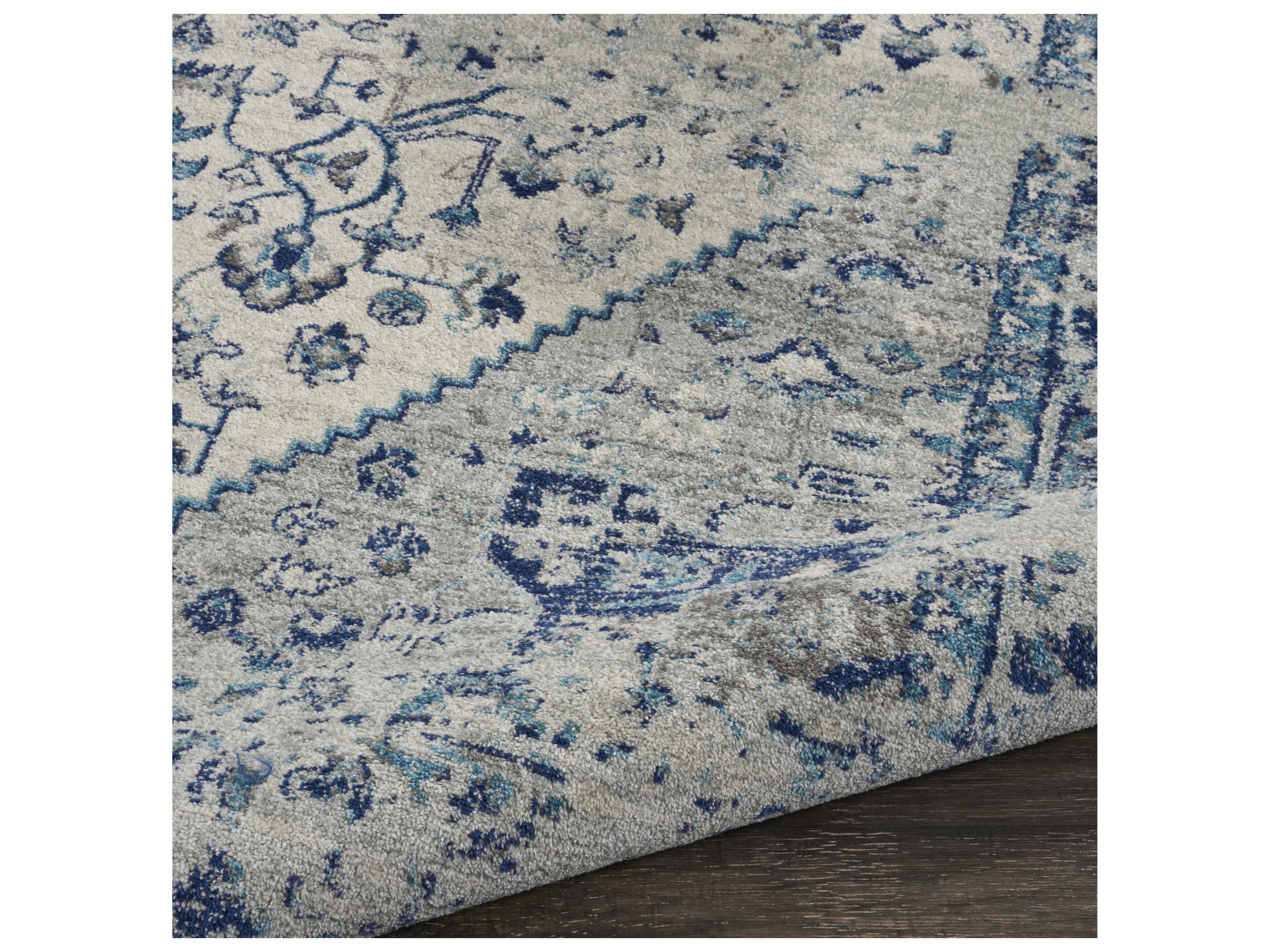 Nourison Tranquil Bordered Runner Area Rug