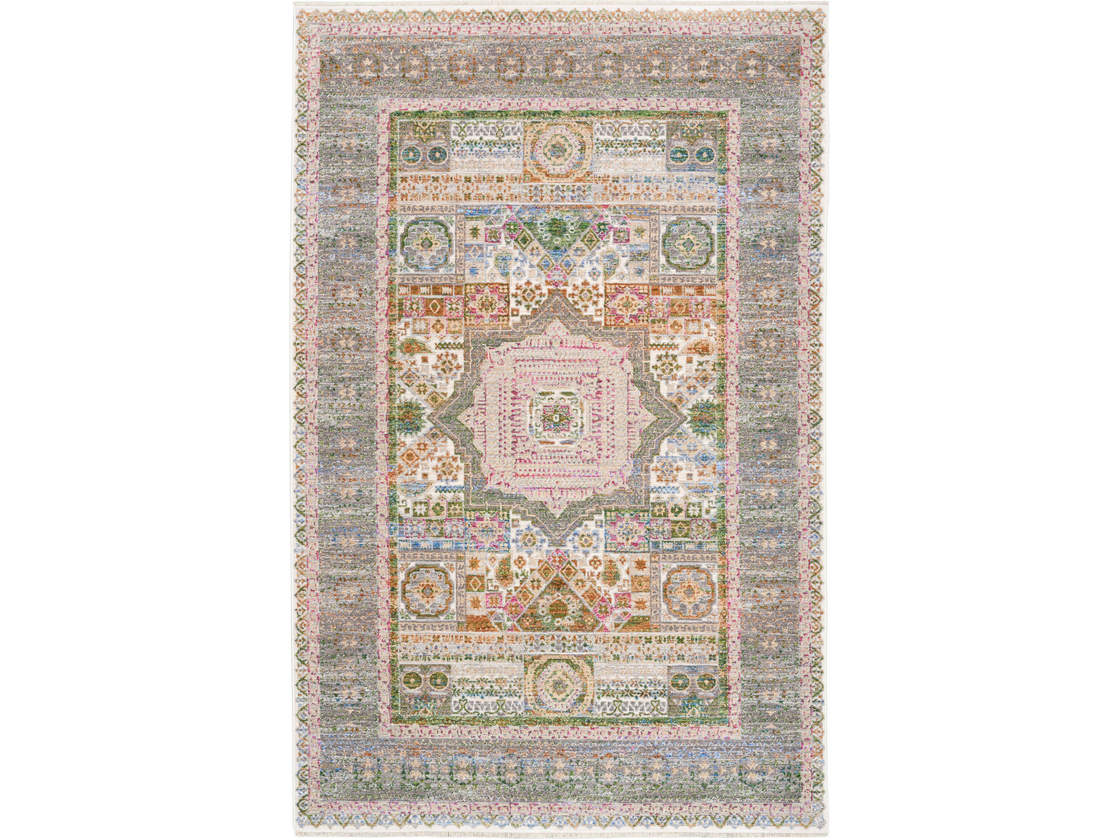 Vintage Harmony Bordered Area Rug